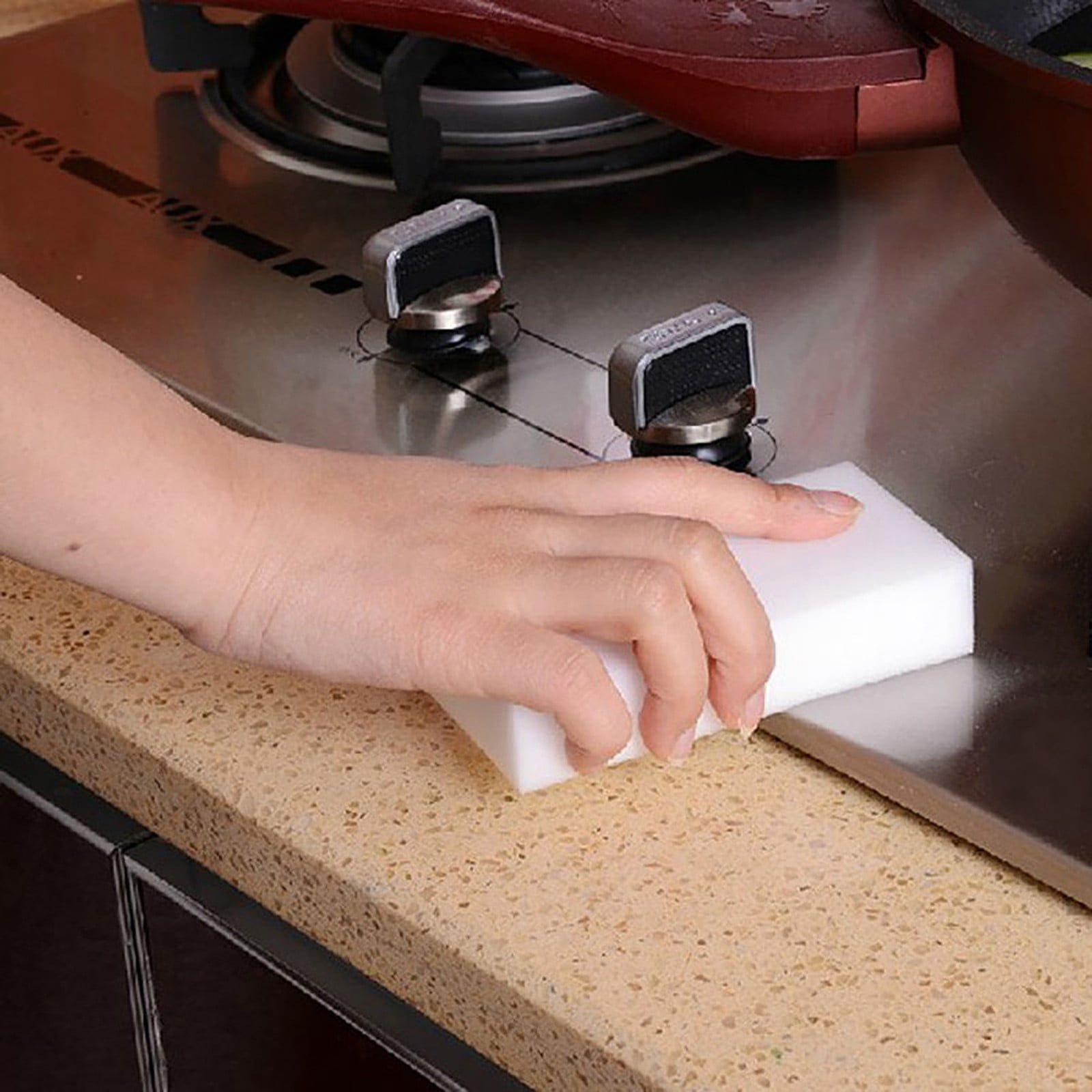 100 Pack Melamine Sponges Magic Cleaning Sponges in Bulk Melamine Foam for Dishes Eraser Sponges for Cleaning 3PCS - Image 7