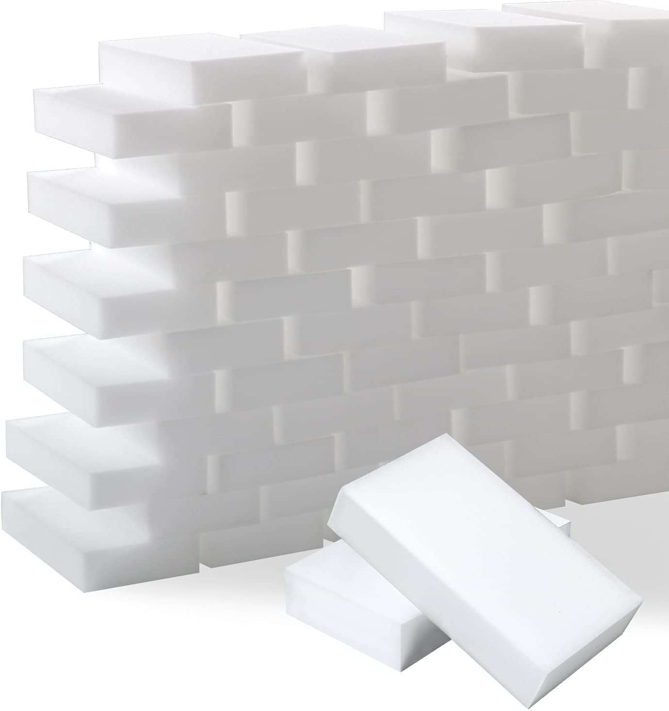 100 Pack Melamine Sponges Magic Cleaning Sponges in Bulk Melamine Foam for Dishes Eraser Sponges for Cleaning Other - Image 1