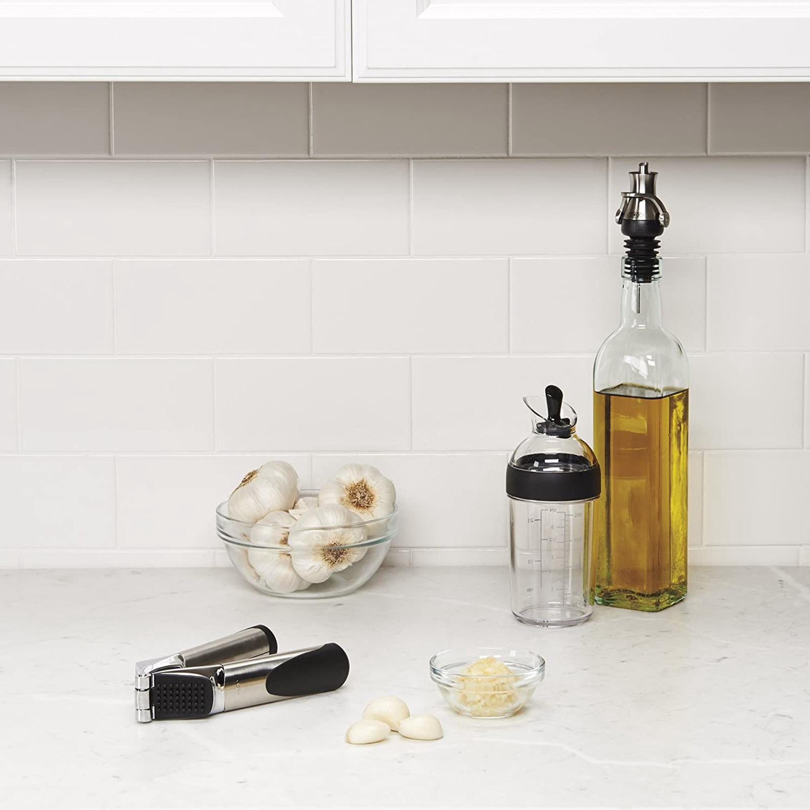 Salad Dressing Shaker Container Bottle Universal Manual Sauces Mixer Juice Mixing Bottle Resistant 8.4with Measurement Black - Image 7