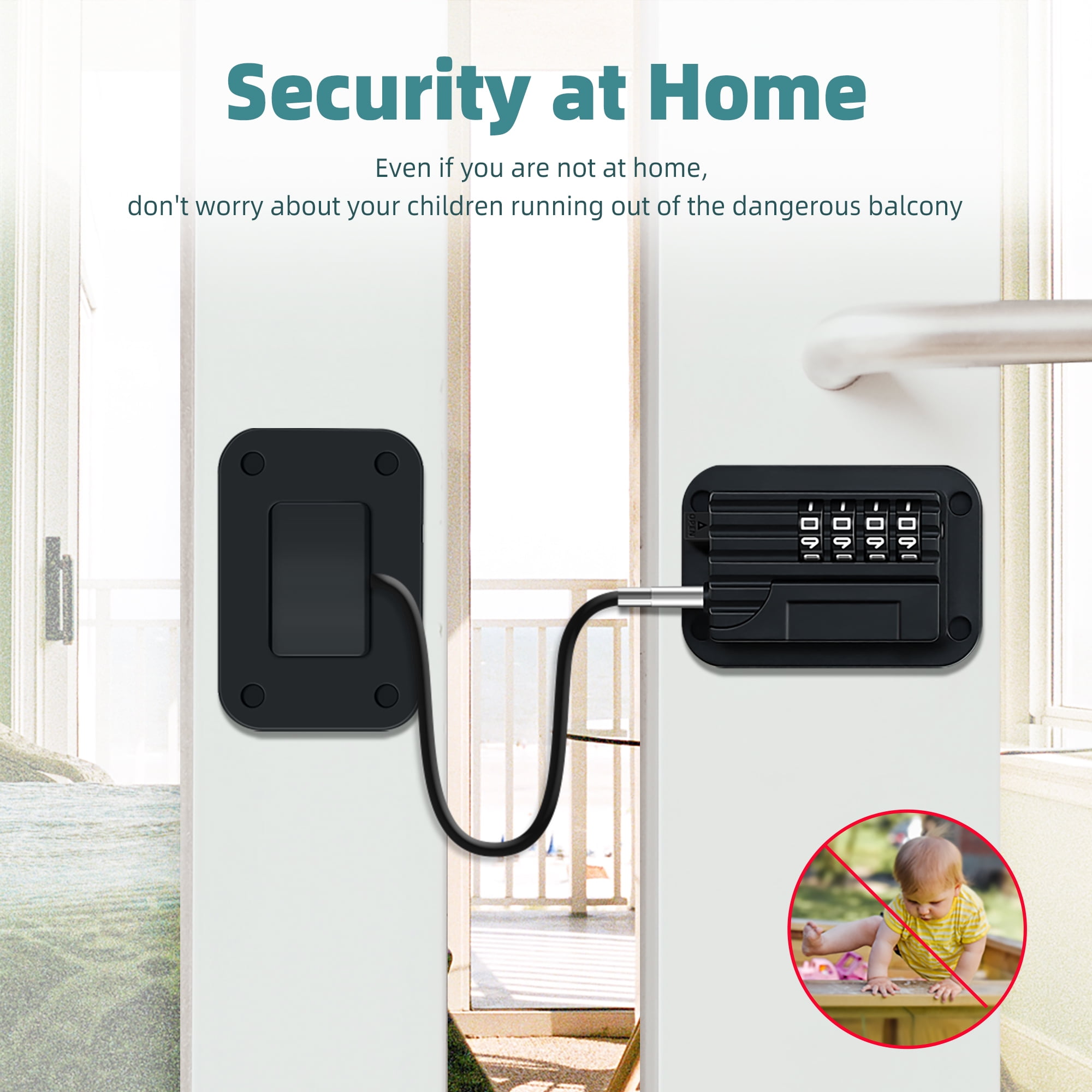 Baby Proofing, Refrigerator lock, Baby Safety Locks for Cabinets, Cabinet Locks for Babies, No Drilling Child Safety Cabinet Locks for Latching to Drawer Door Fridge Oven Toilet Seat Black - Image 7