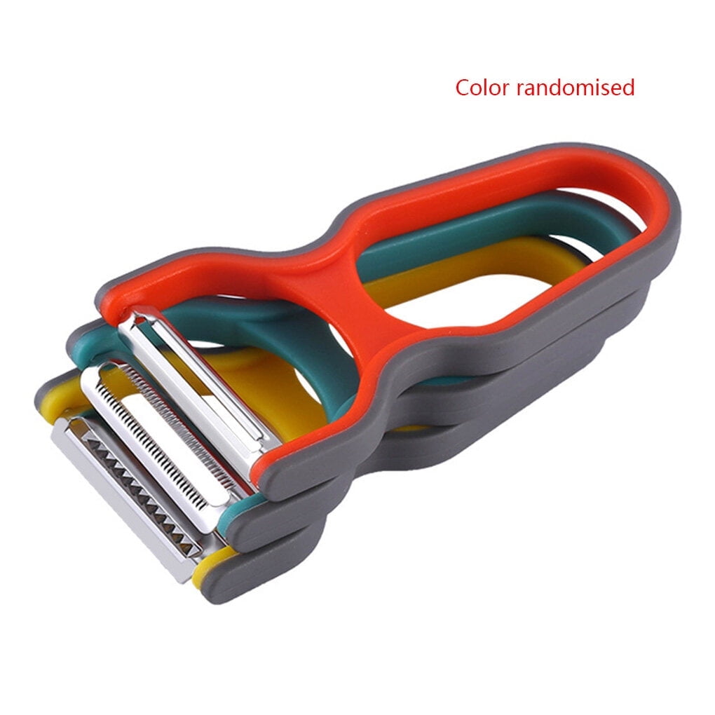 3 Pieces Vegetable Peeler Set For Potato Fruit Non-Slip Home Kitchen Peeling Tool Random Color - Image 1