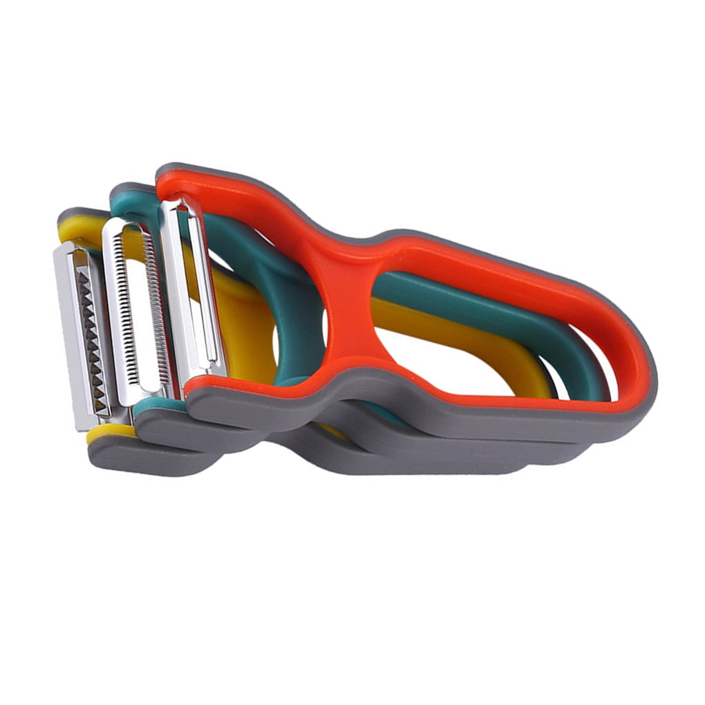 3 Pieces Vegetable Peeler Set For Potato Fruit Non-Slip Home Kitchen Peeling Tool Random Color - Image 5