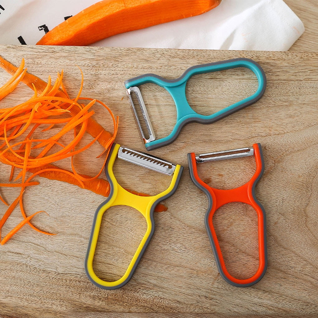 3 Pieces Vegetable Peeler Set For Potato Fruit Non-Slip Home Kitchen Peeling Tool Random Color - Image 8