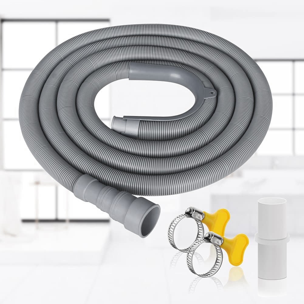 Drain Hose Extension Set Universal Washing Machine 10Ft, Include Bracket Connector and Clamps Hoses - Image 7
