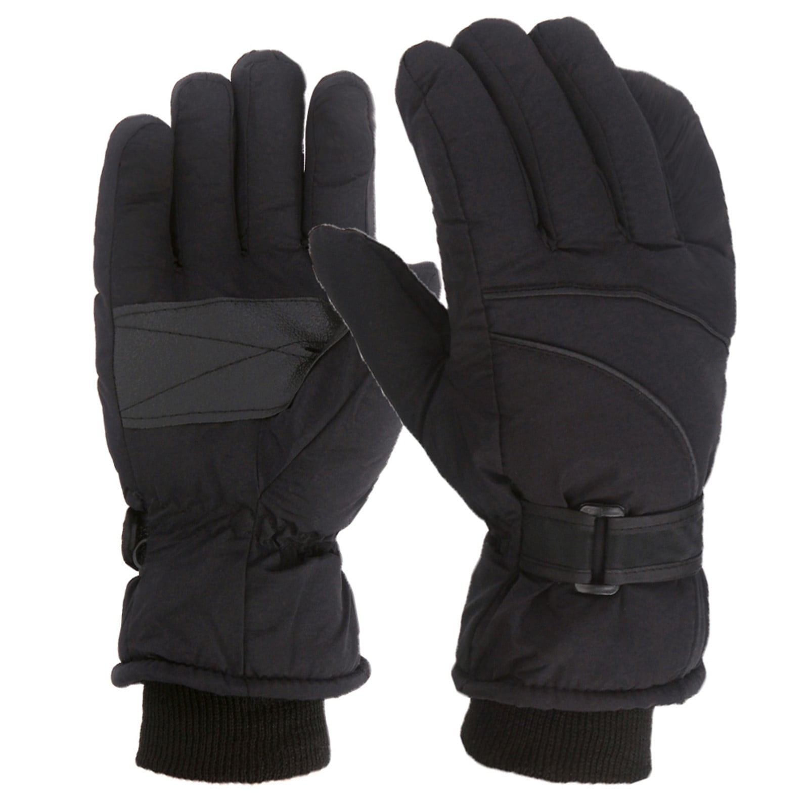 IDALL Ski Gloves Waterproof Gloves Winter Outdoor Men And Women Snow Skating Snowboarding Windproof Warm Ski Gloves Snow Gloves Winter Gloves W-Blue One Size Black - Image 3