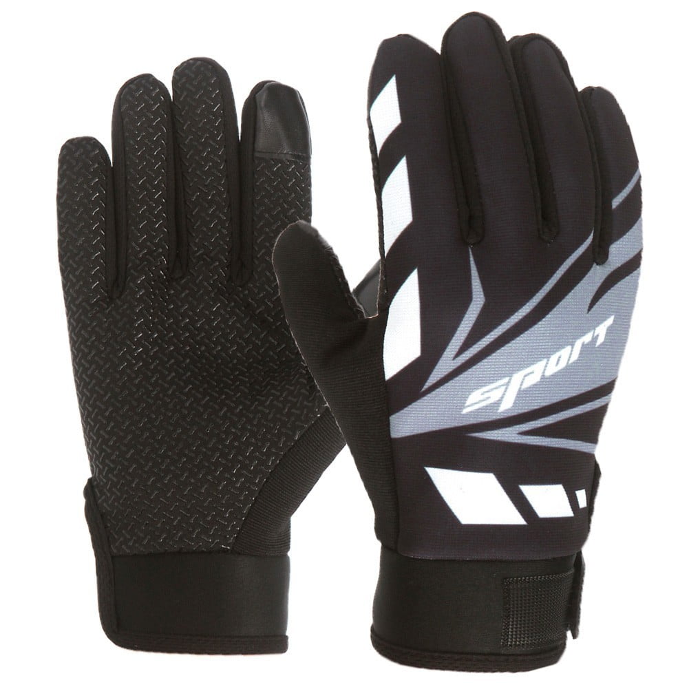 IDALL Ski Gloves Waterproof Gloves Winter Outdoor Men And Women Snow Skating Snowboarding Windproof Warm Ski Gloves Snow Gloves Winter Gloves W-Blue One Size W-Black - Image 3