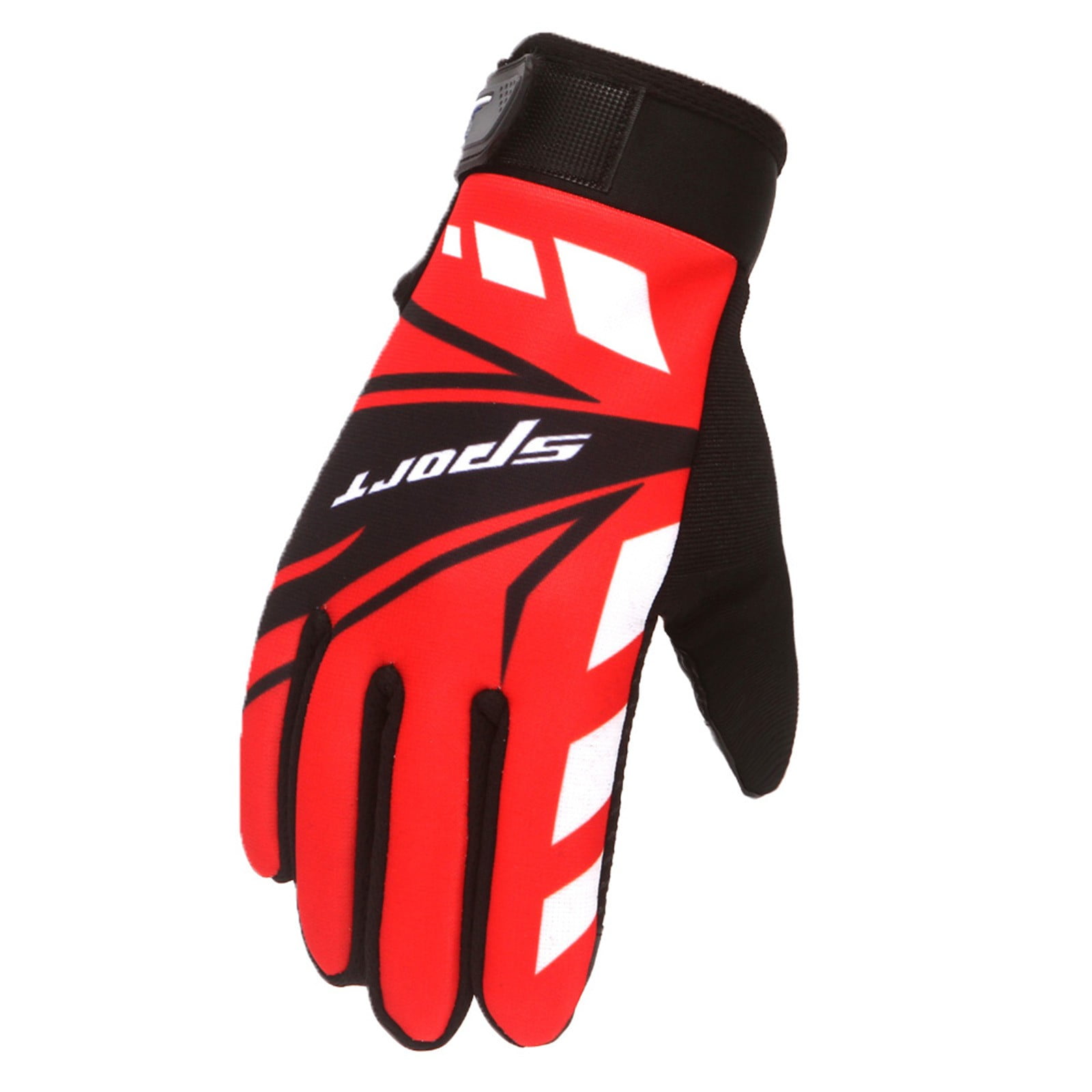 IDALL Ski Gloves Waterproof Gloves Winter Outdoor Men And Women Snow Skating Snowboarding Windproof Warm Ski Gloves Snow Gloves Winter Gloves W-Blue One Size W-Red - Image 1