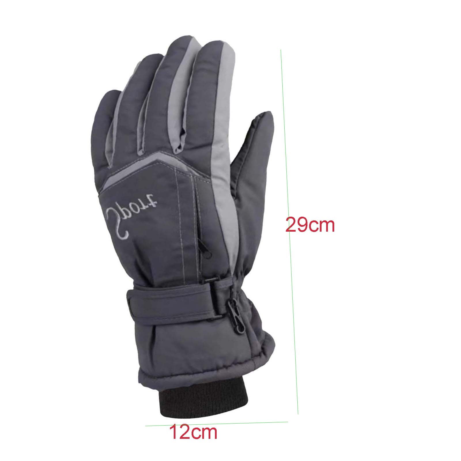 IDALL Ski Gloves Waterproof Gloves Winter Outdoor Men And Women Snow Skating Snowboarding Windproof Warm Ski Gloves Snow Gloves Winter Gloves W-Blue One Size Y-Blue - Image 2