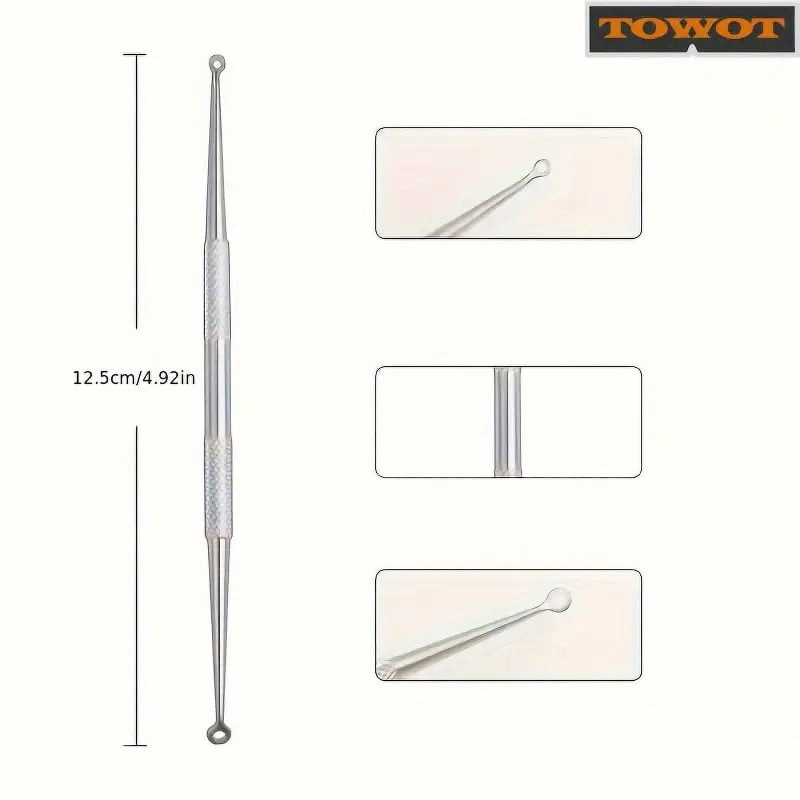 BYXAS Pimple Popper Tool Kit, 8 PCS Professional Stainless Steel Blackhead Remover Comedone Extractor Tools for Removing Zit on Face - Acne Removal Kit with Metal Case (Silver) 11PCS with Makeup Mirror - Image 5