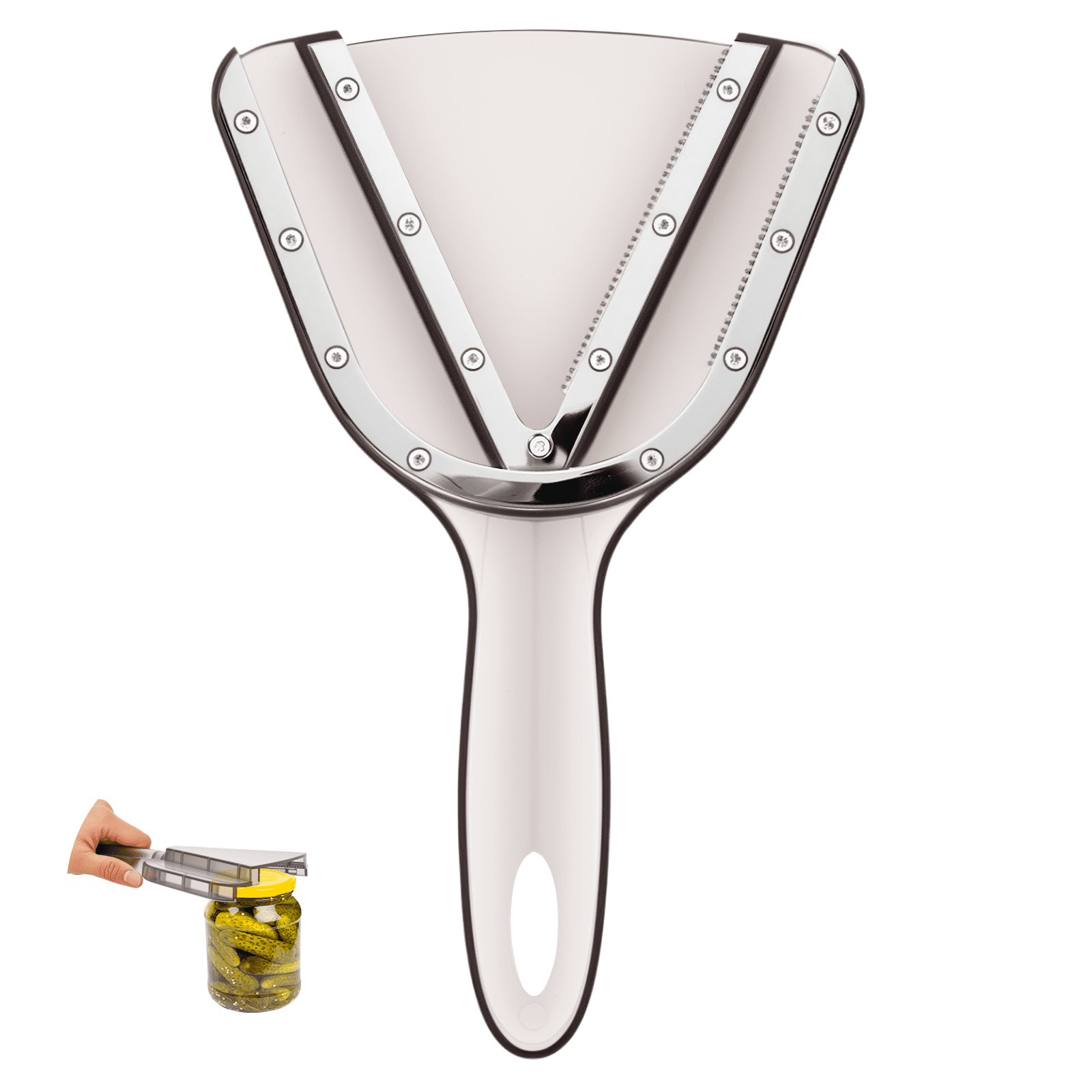 Jar Opener for Seniors with Arthritis 鈥?Effortless Lid & Bottle Opener for Weak Hands 鈥?Simple Twist Jar Opening Tool for Small & Large Lids 鈥?Practical Gift for Elderly Gray - Image 1