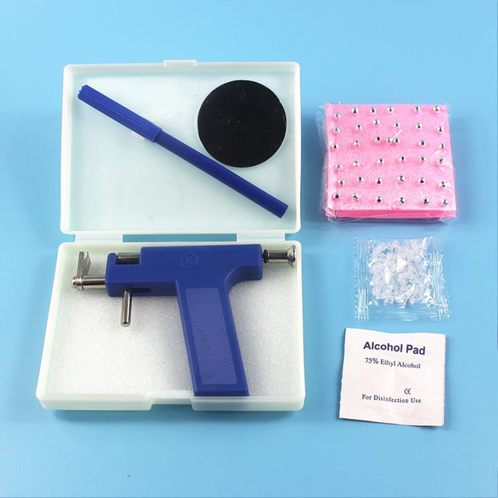 JULYING Ear Piercing Gun Kit Disinfect- Safety Earring Piercer Machine Studs Nose Clip Body Jewelry No Pain Stud Piercing Tool Gun with 72 ear stud - Image 2