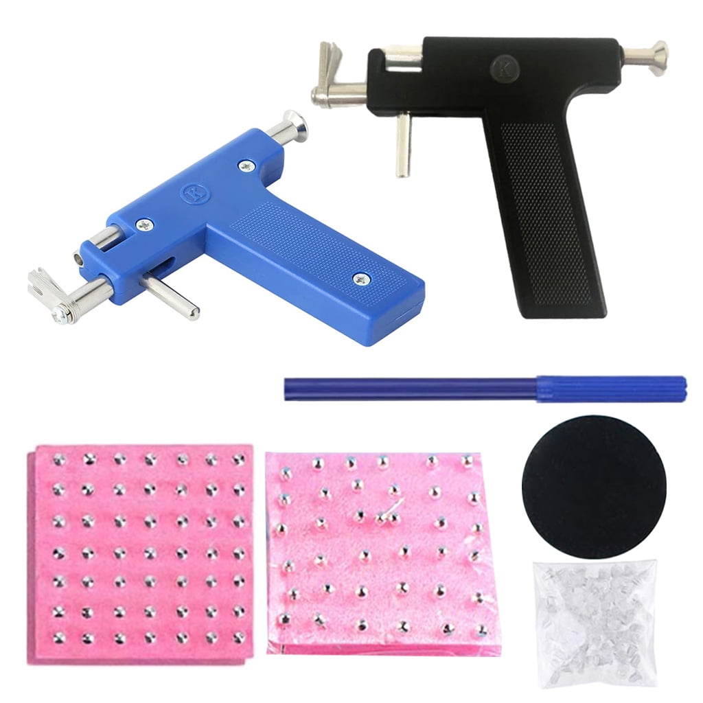 JULYING Ear Piercing Gun Kit Disinfect- Safety Earring Piercer Machine Studs Nose Clip Body Jewelry No Pain Stud Piercing Tool Gun with 72 ear stud - Image 3