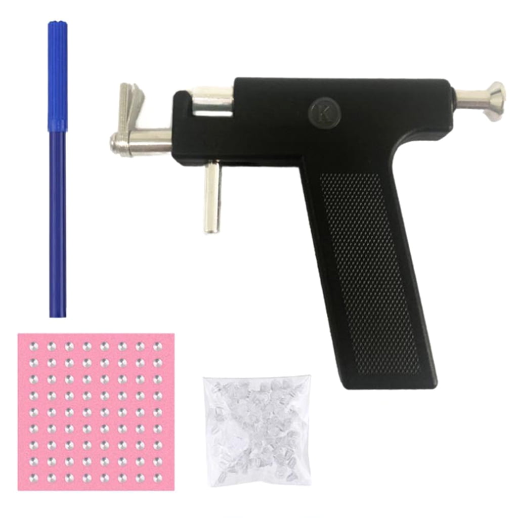 JULYING Ear Piercing Gun Kit Disinfect- Safety Earring Piercer Machine Studs Nose Clip Body Jewelry No Pain Stud Piercing Tool Gun with 72 ear stud - Image 7