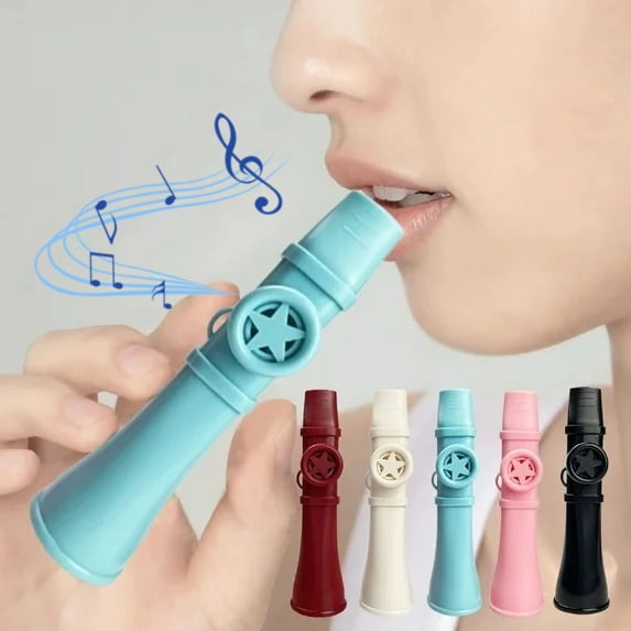 Professional Kazoo for Adults Kids, Upgrade Plastic Kazoos with Adjustable Tone Multi Colors Kazoo Musical Instruments for Guitar, Ukulele, Piano & Violin, Easy to Learn (Blue) Blue#004 - Image 1