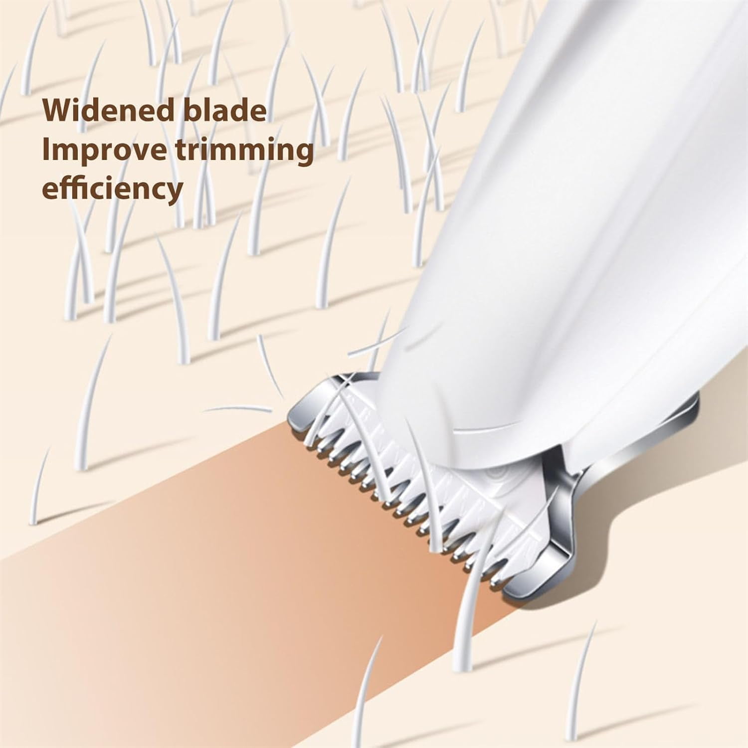 Belvedere Cat Grooming Trimmer - Rechargeable Low Noise Clipper with LED Light, Waterproof & Precision for Sensitive Areas 1set - Image 2