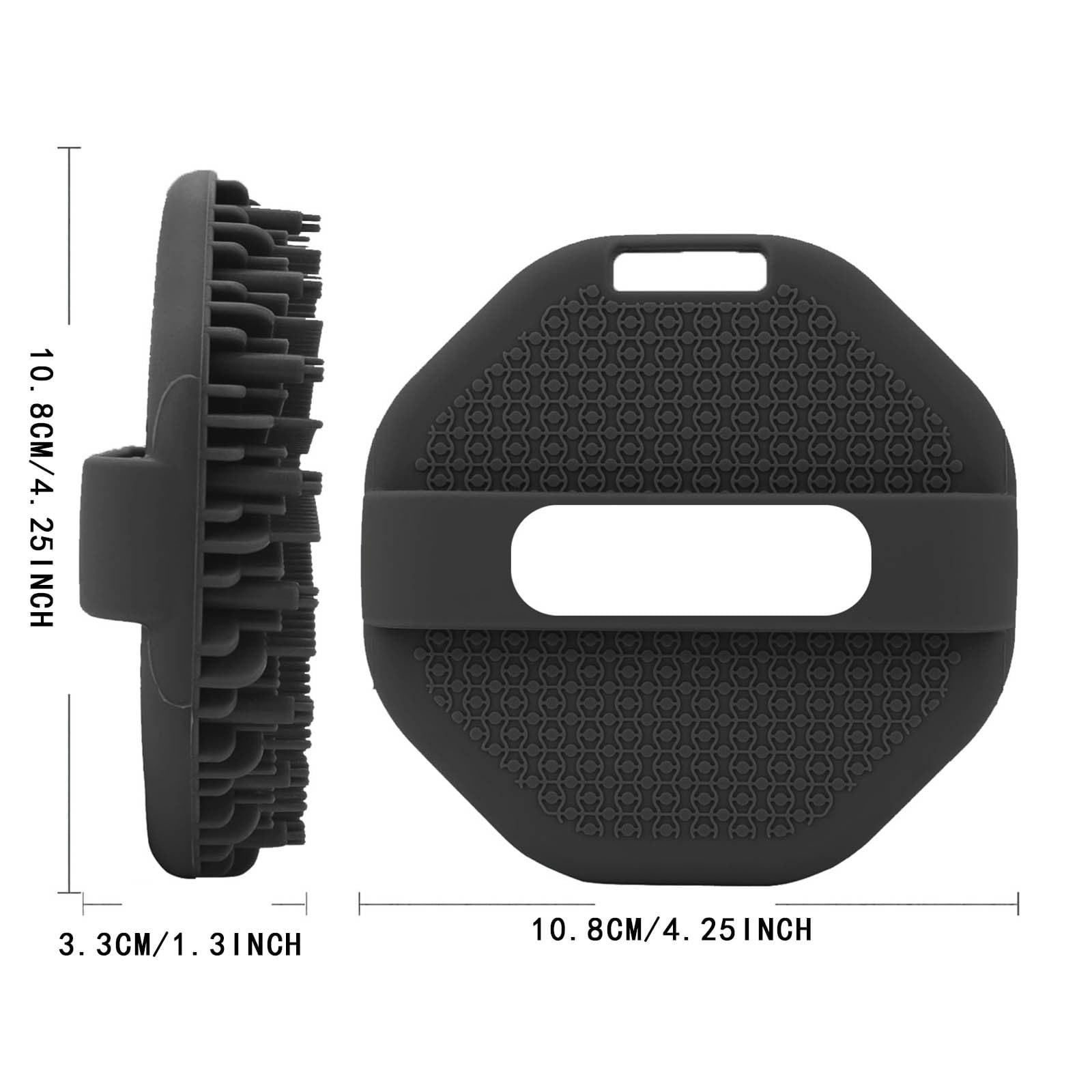 Scrubbies The Sud Bud Silicone Body Scrubber - Exfoliating for Sensitive Skin, Shower Use, Hanging Design, Durable Massage Brush,##grey/1 pc #blue - Image 3