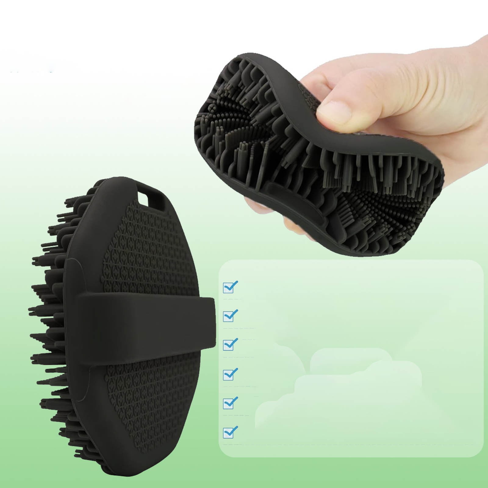 Scrubbies The Sud Bud Silicone Body Scrubber - Exfoliating for Sensitive Skin, Shower Use, Hanging Design, Durable Massage Brush,##grey/1 pc #blue - Image 4