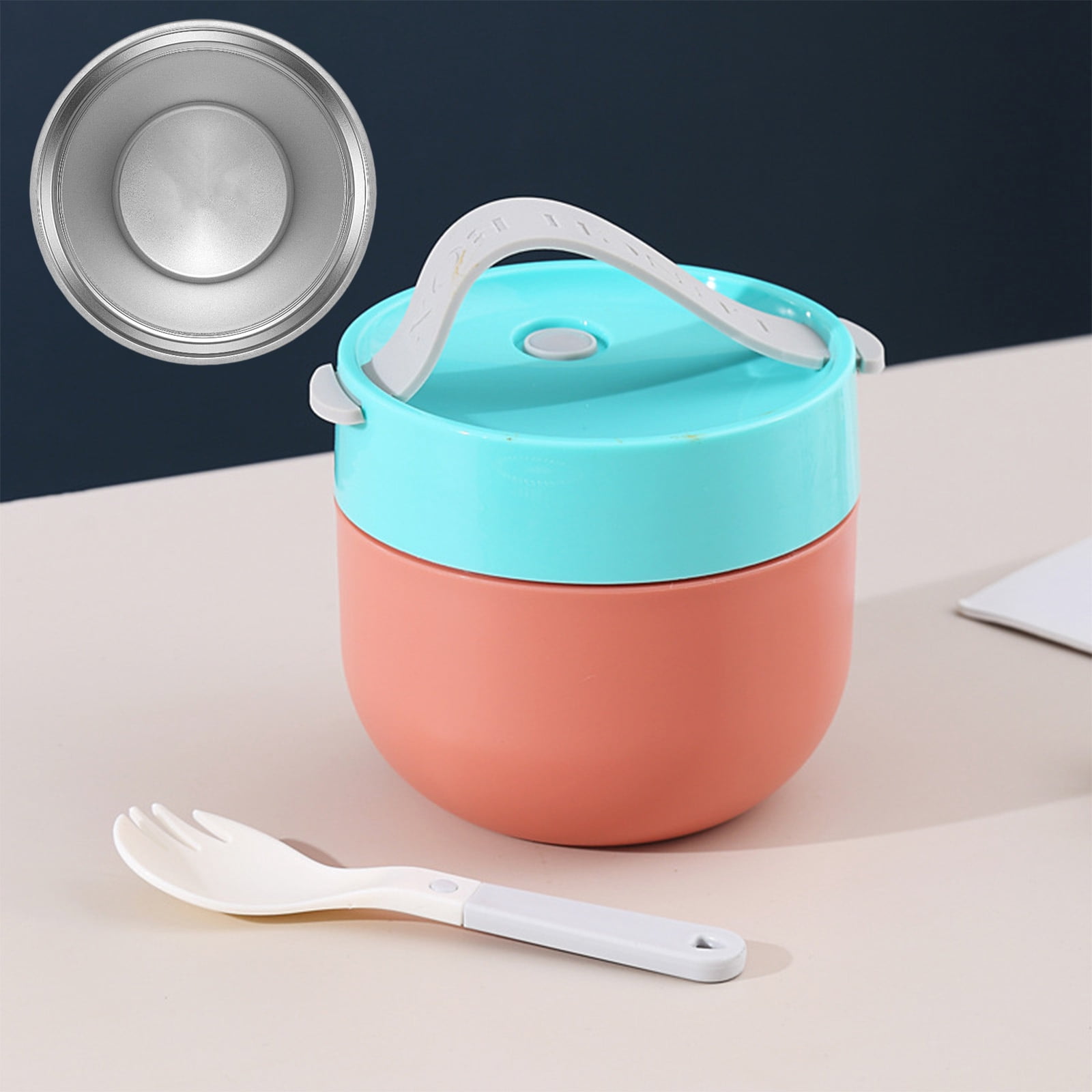 Ramen BBlueowl, Soup Bowls, Microwave Ramen Bowl with Lid, Lunch Box with Lid, Durable and Heat Resistant Bowl for Noodles, Rice, and Soups, Perfect for Home, Office, or School Meals， Z14_E - Image 6