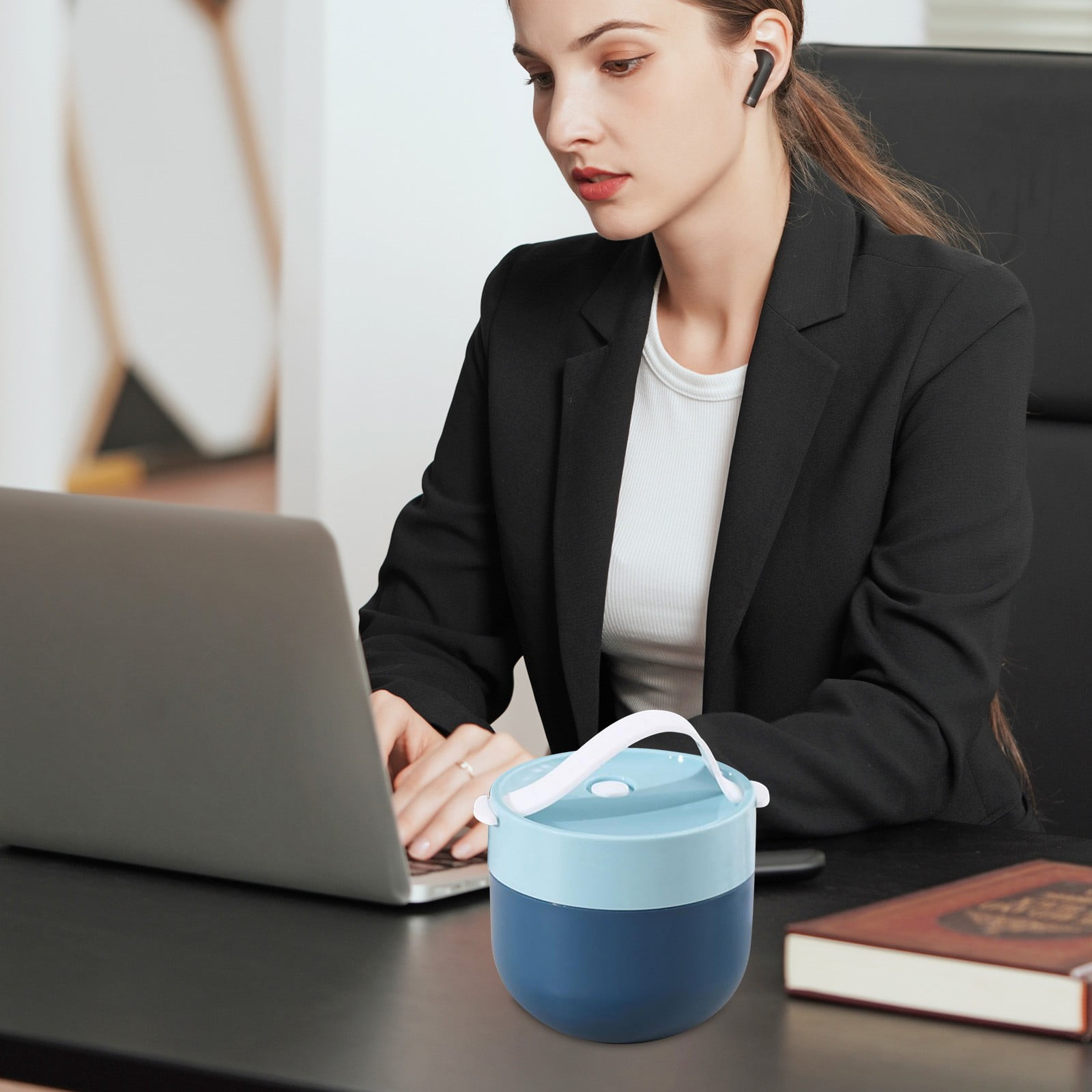 Ramen BBlueowl, Soup Bowls, Microwave Ramen Bowl with Lid, Lunch Box with Lid, Durable and Heat Resistant Bowl for Noodles, Rice, and Soups, Perfect for Home, Office, or School Meals， Z16_Sky Blue - Image 5