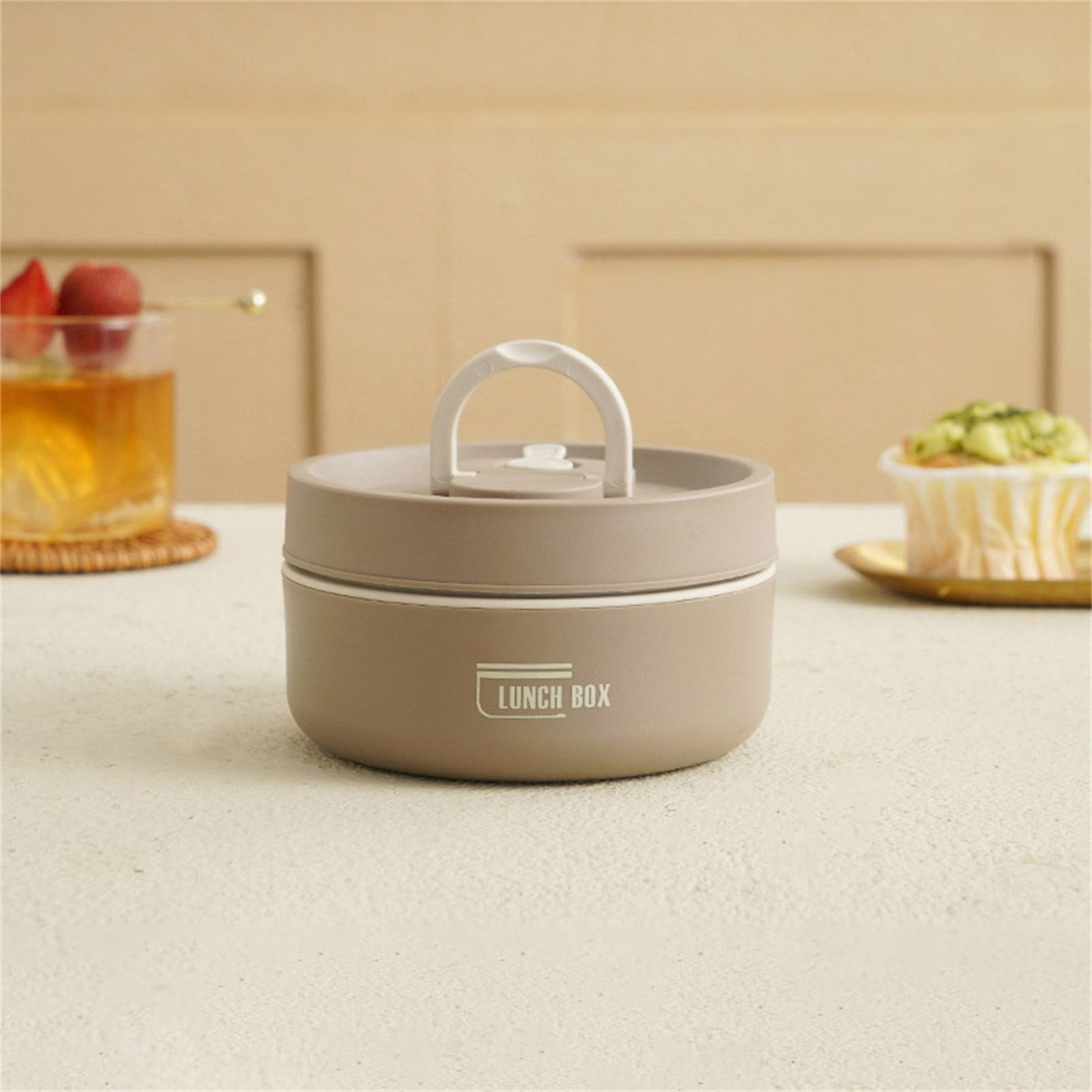 Ramen BBlueowl, Soup Bowls, Microwave Ramen Bowl with Lid, Lunch Box with Lid, Durable and Heat Resistant Bowl for Noodles, Rice, and Soups, Perfect for Home, Office, or School Meals， Z1_Brown - Image 1
