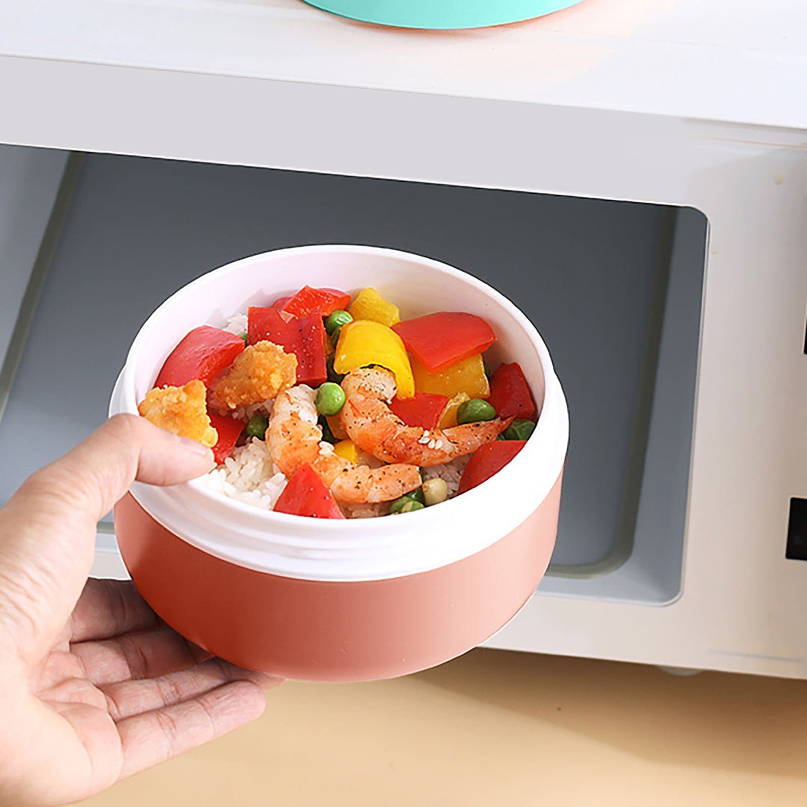 Ramen BBlueowl, Soup Bowls, Microwave Ramen Bowl with Lid, Lunch Box with Lid, Durable and Heat Resistant Bowl for Noodles, Rice, and Soups, Perfect for Home, Office, or School Meals， Z71_B - Image 7