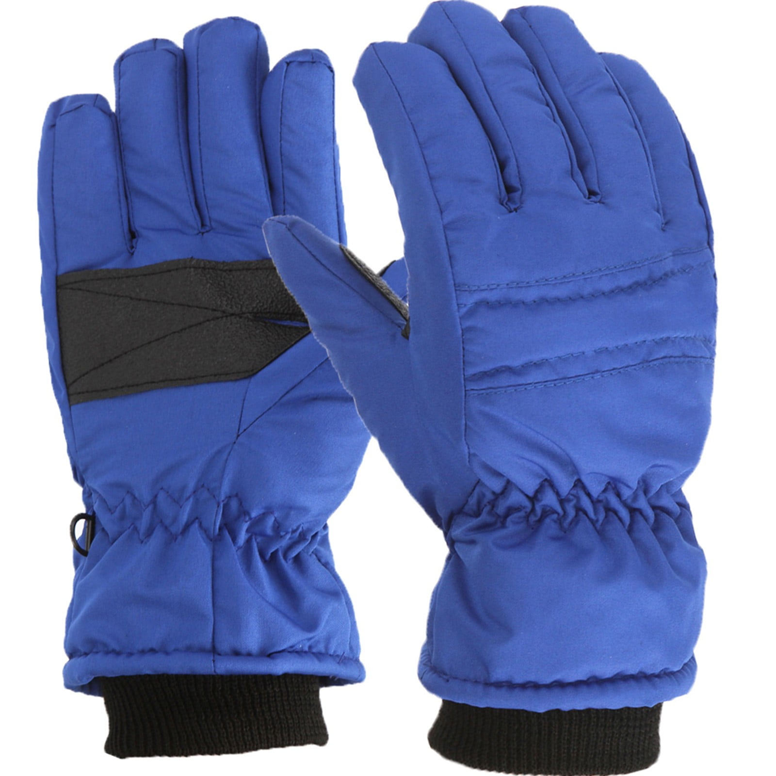 GXWEA Gloves For Kids Toddler Skis Kids Gloves Winter Gloves Thick Gloves Stretchy Warm Gloves Boys Girls 6-24 Months 4-8 Year AHA1 kids snow gloves Blue - Image 2