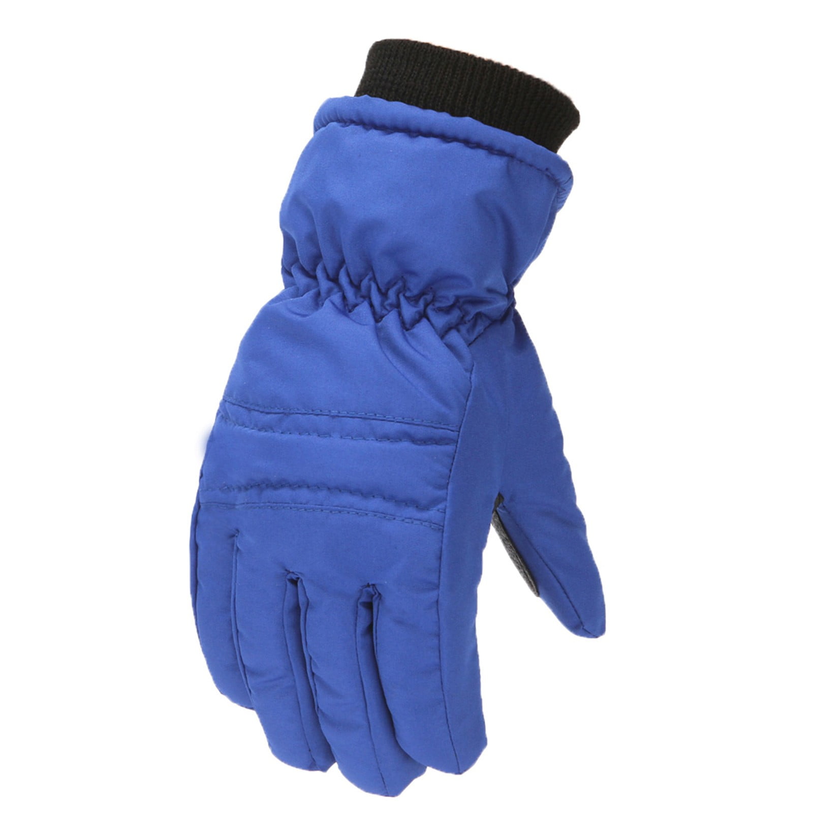 GXWEA Gloves For Kids Toddler Skis Kids Gloves Winter Gloves Thick Gloves Stretchy Warm Gloves Boys Girls 6-24 Months 7-12 Year AHA1 kids snow gloves Blue - Image 5