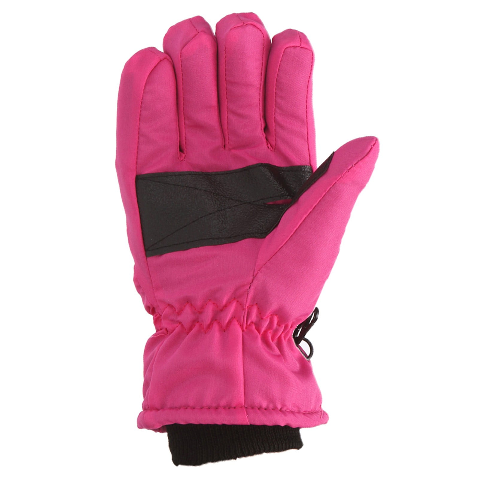 GXWEA Gloves For Kids Toddler Skis Kids Gloves Winter Gloves Thick Gloves Stretchy Warm Gloves Boys Girls 6-24 Months 4-8 Year AHA1 kids snow gloves Hot Pink - Image 1