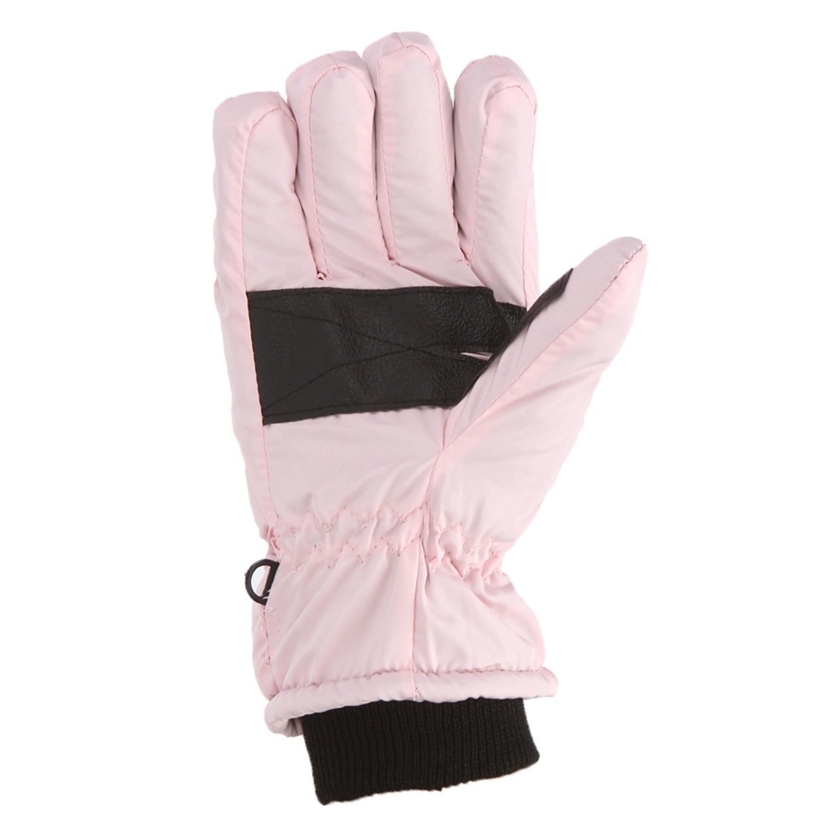 GXWEA Gloves For Kids Toddler Skis Kids Gloves Winter Gloves Thick Gloves Stretchy Warm Gloves Boys Girls 6-24 Months 4-8 Year AHA1 kids snow gloves Pink - Image 1