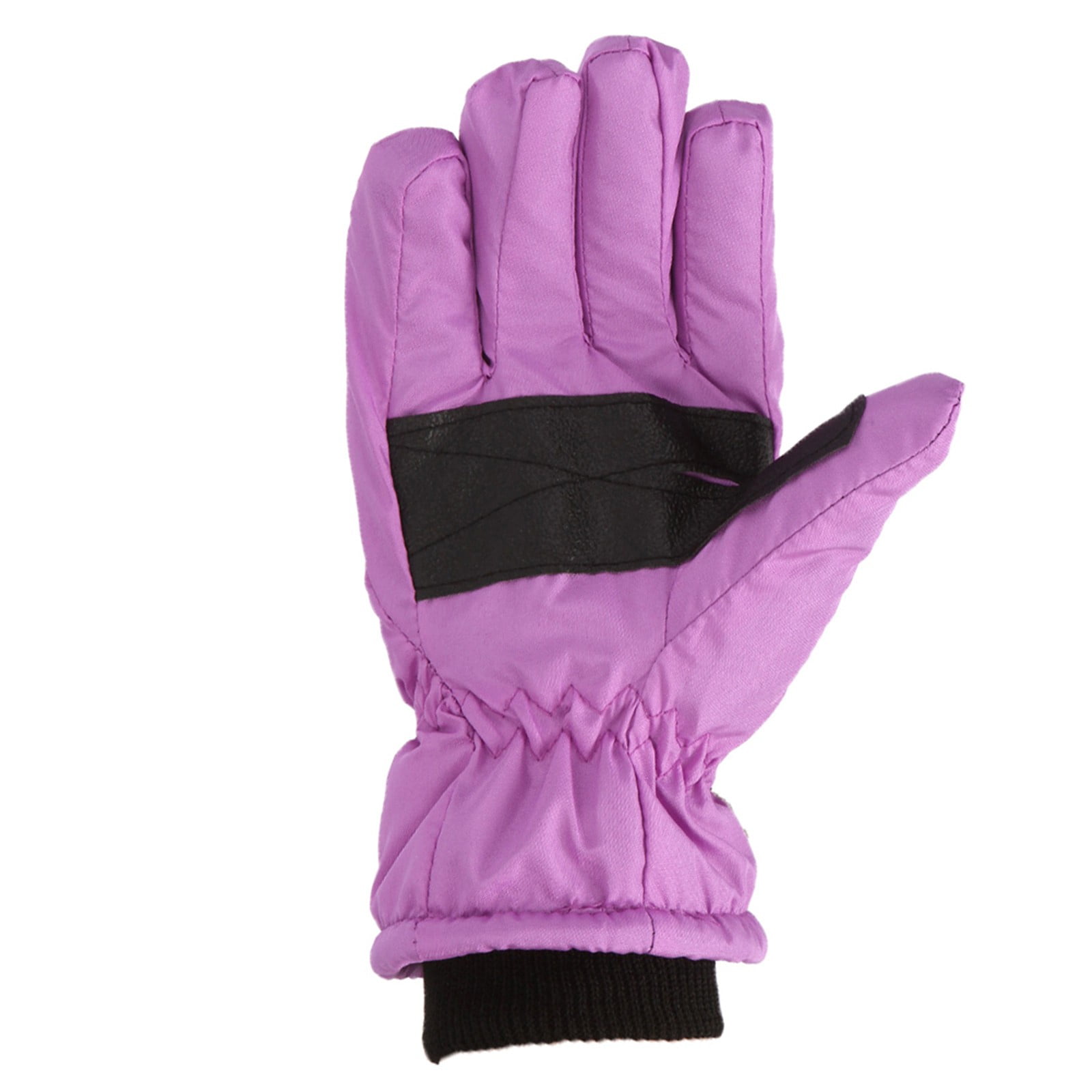 GXWEA Gloves For Kids Toddler Skis Kids Gloves Winter Gloves Thick Gloves Stretchy Warm Gloves Boys Girls 6-24 Months 4-8 Year AHA1 kids snow gloves Purple - Image 1