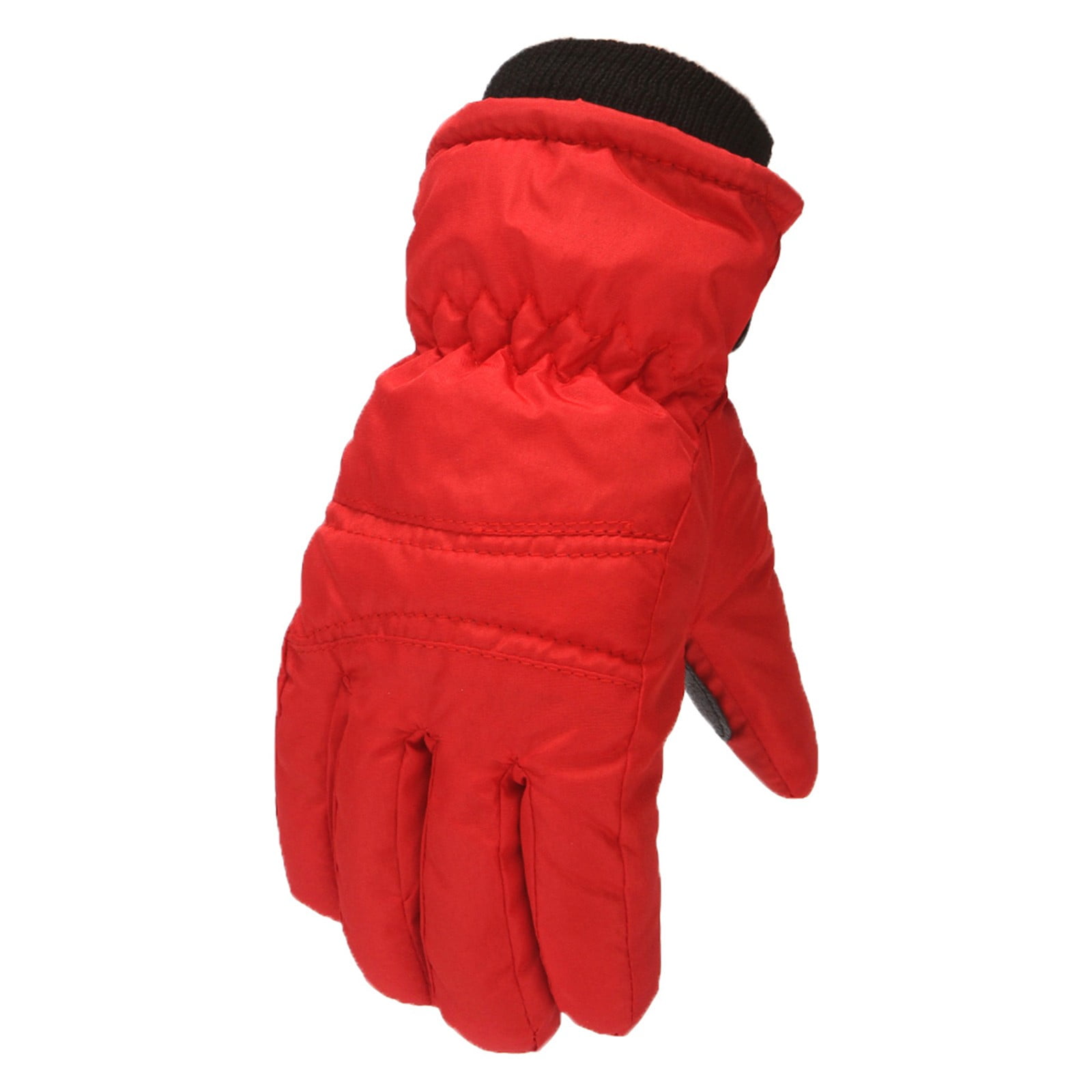 GXWEA Gloves For Kids Toddler Skis Kids Gloves Winter Gloves Thick Gloves Stretchy Warm Gloves Boys Girls 6-24 Months 7-12 Year AHA1 kids snow gloves Red - Image 5