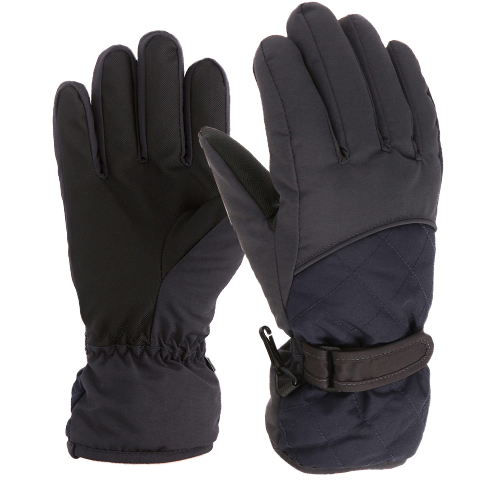 GXWEA Gloves For Kids Toddler Skis Kids Gloves Winter Gloves Thick Gloves Stretchy Warm Gloves Boys Girls 6-24 Months 10-16 Year AHA2 kids snow gloves Black - Image 4