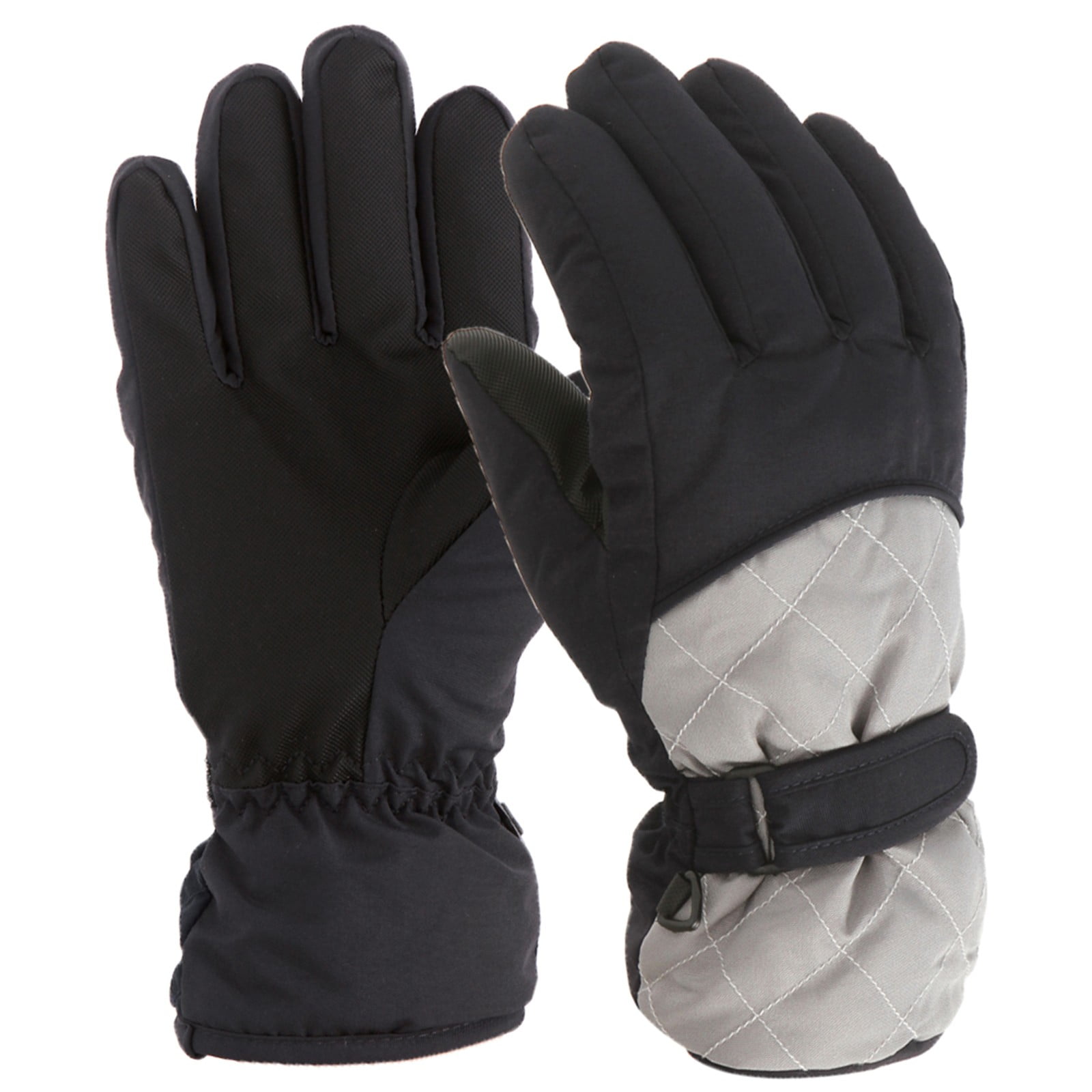 GXWEA Gloves For Kids Toddler Skis Kids Gloves Winter Gloves Thick Gloves Stretchy Warm Gloves Boys Girls 6-24 Months 10-16 Year AHA2 kids snow gloves Grey - Image 2