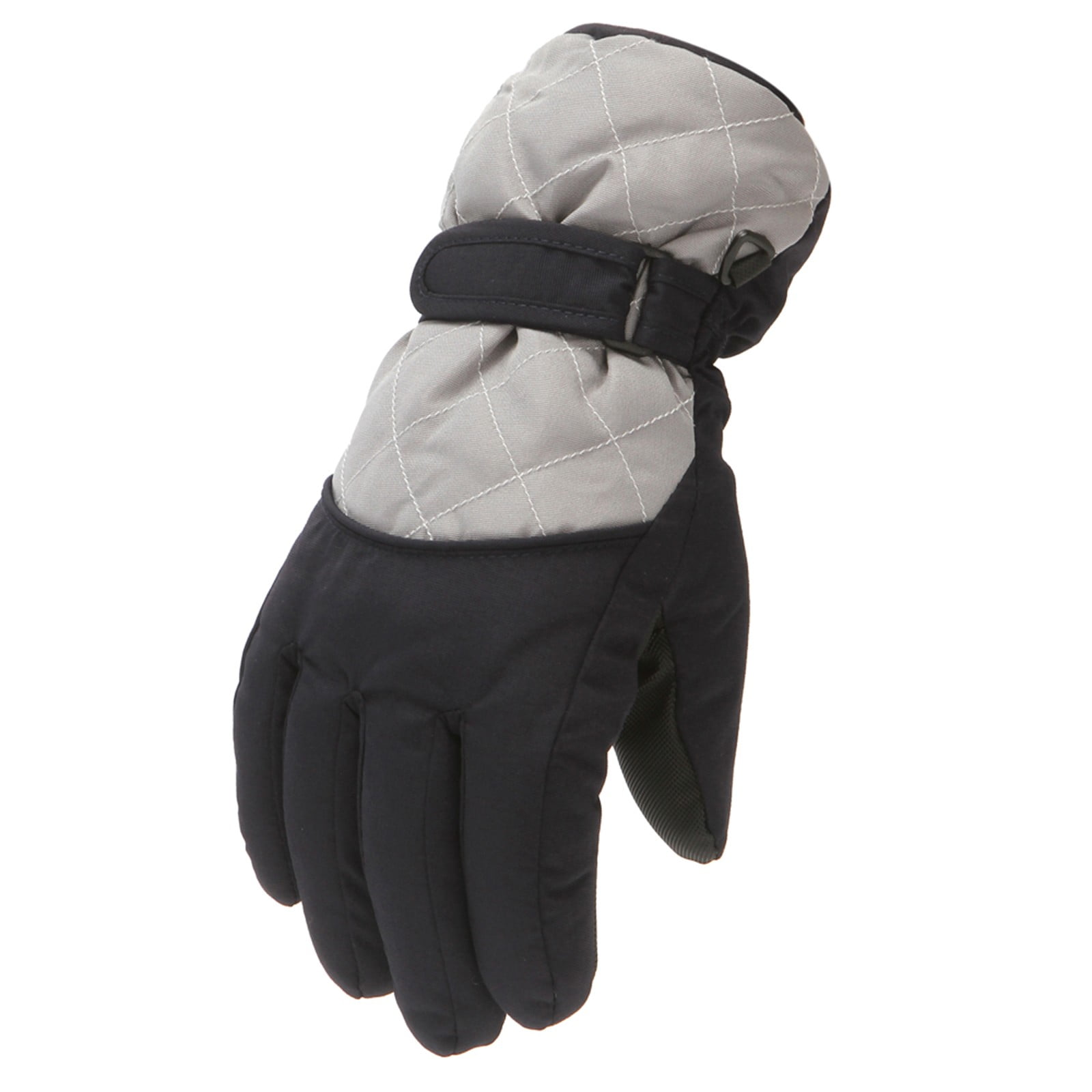 GXWEA Gloves For Kids Toddler Skis Kids Gloves Winter Gloves Thick Gloves Stretchy Warm Gloves Boys Girls 6-24 Months 6-11 Year AHA2 kids snow gloves Grey - Image 1