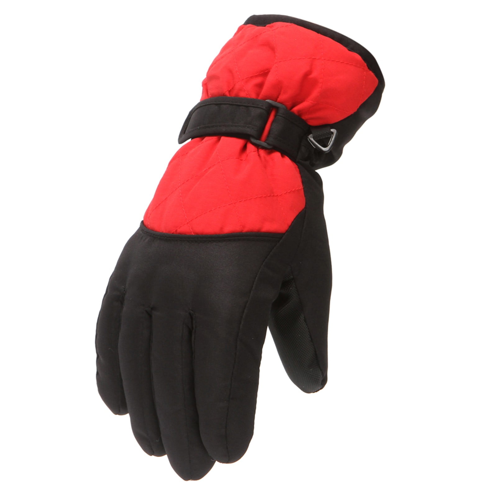 GXWEA Gloves For Kids Toddler Skis Kids Gloves Winter Gloves Thick Gloves Stretchy Warm Gloves Boys Girls 6-24 Months 10-16 Year AHA2 kids snow gloves Red - Image 1