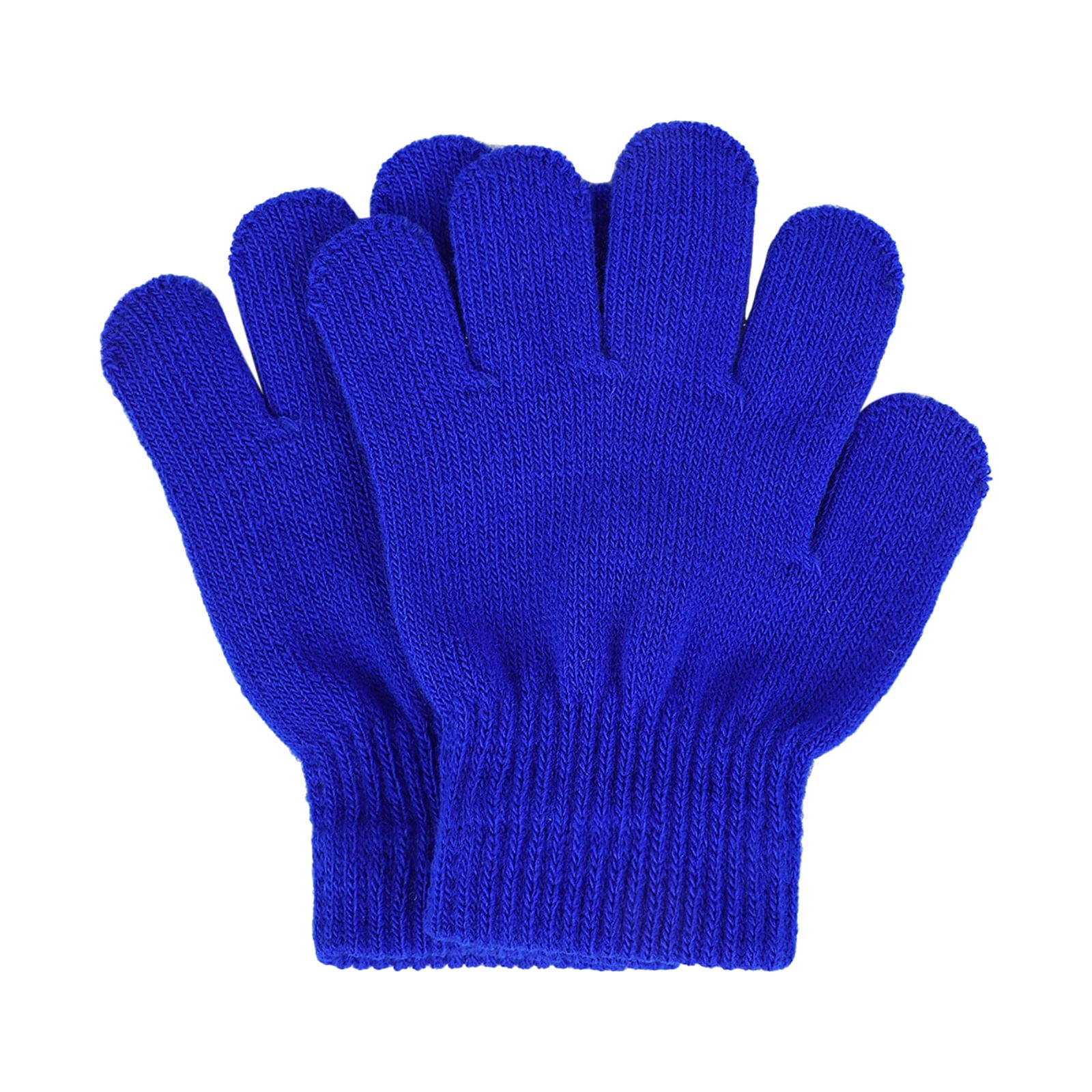 GXWEA Gloves For Kids Toddler Skis Kids Gloves Winter Gloves Thick Gloves Stretchy Warm Gloves Boys Girls 6-24 Months 5-12 years AHA3 kids snow gloves Blue - Image 4