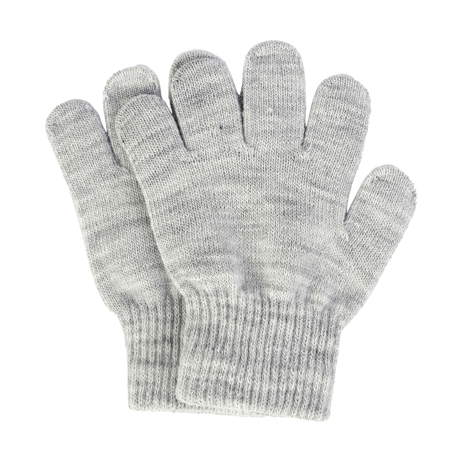 GXWEA Gloves For Kids Toddler Skis Kids Gloves Winter Gloves Thick Gloves Stretchy Warm Gloves Boys Girls 6-24 Months 5-12 years AHA3 kids snow gloves Grey - Image 4