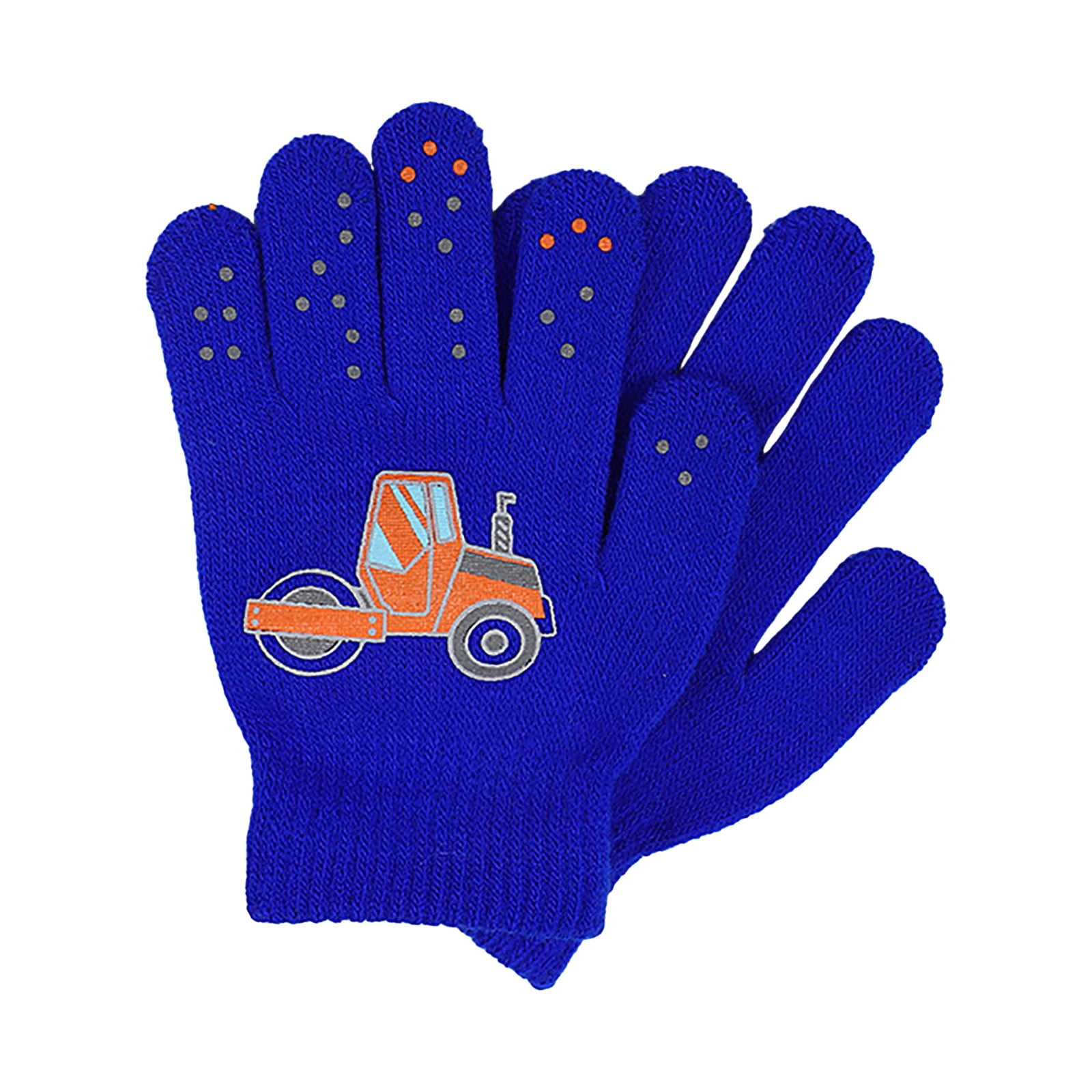 GXWEA Gloves For Kids Toddler Skis Kids Gloves Winter Gloves Thick Gloves Stretchy Warm Gloves Boys Girls 6-24 Months 5-12 years AHA4 kids snow gloves Blue - Image 4