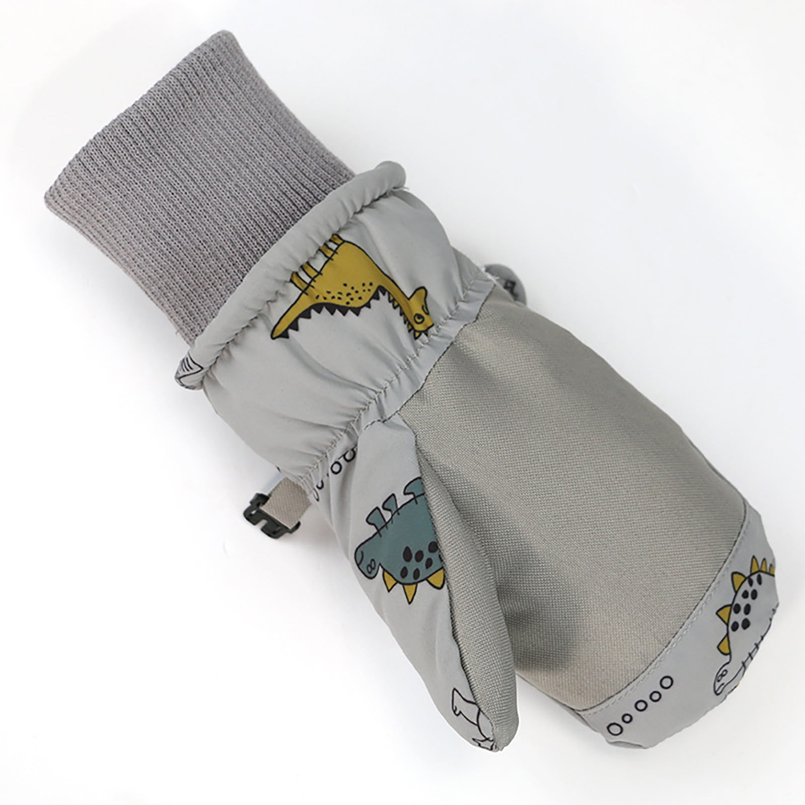 GXWEA Gloves For Kids Toddler Skis Kids Gloves Winter Gloves Thick Gloves Stretchy Warm Gloves Boys Girl 6-24 Months AHA5 kids snow gloves Grey - Image 4