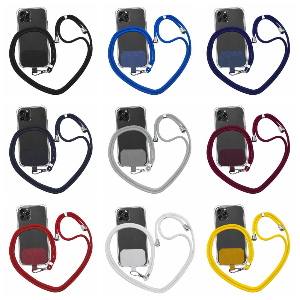 Universal Cell Phone Lanyard,Crossbody Lanyard with Adjustable Nylon Neck Strap for Most Mobile Phone, Black White - Image 7