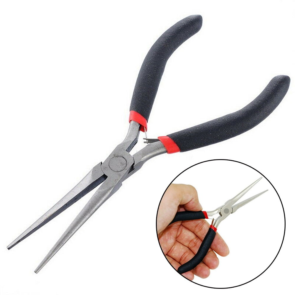 Mini Long Needle Nose Pliers Precision Wire Plier Repair Tool Beading Make 150mm - Image 1