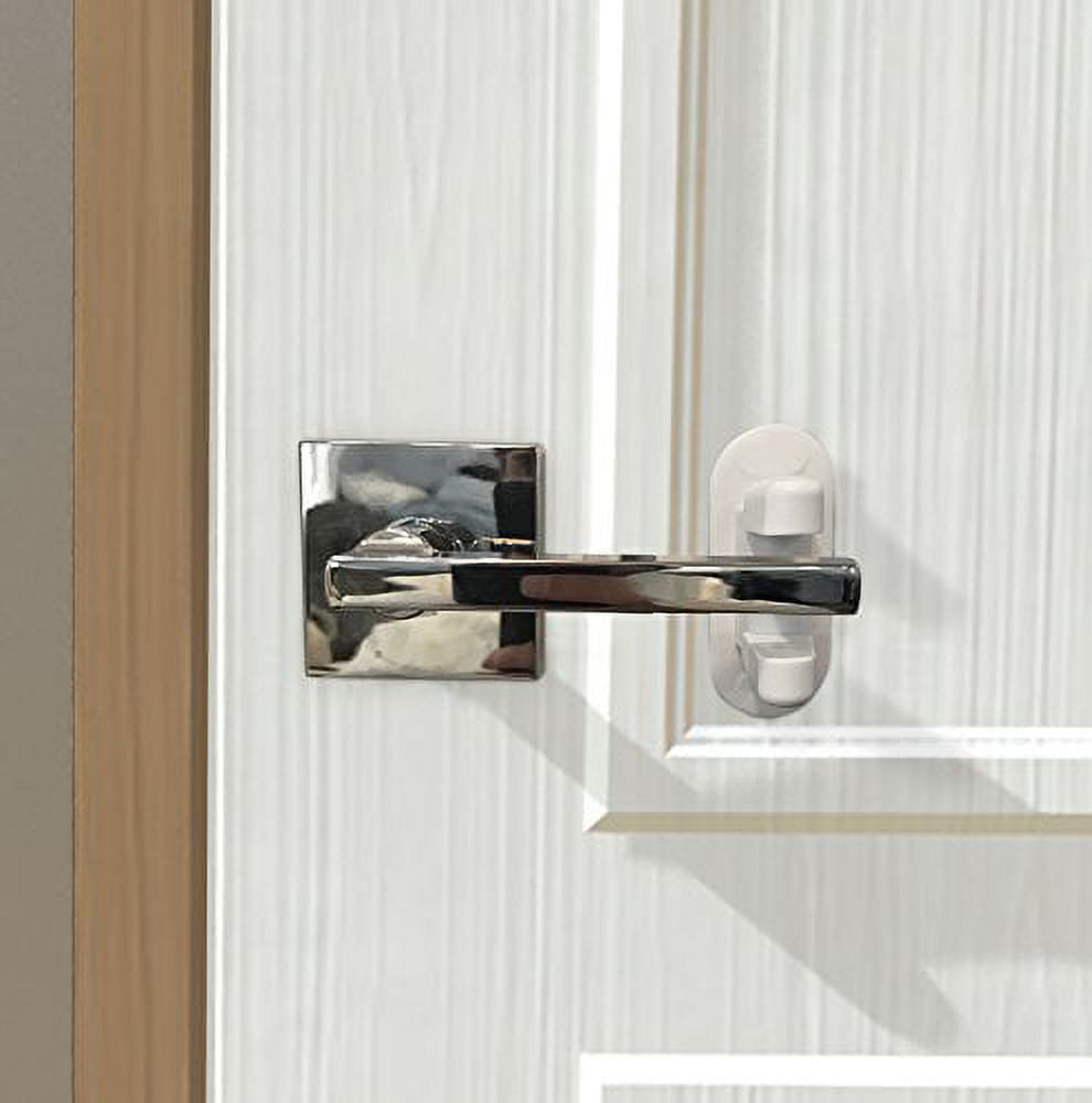 Door Lever Lock (2 Pack) Child Proof Doors & Handles 3M Adhesive - Child Safety - Image 4