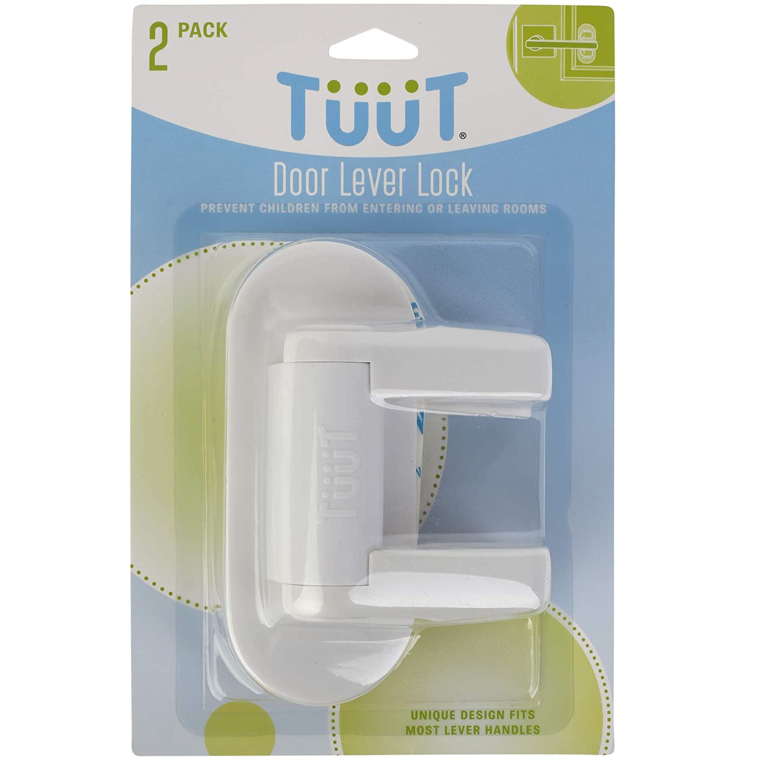 Door Lever Lock (2 Pack) Child Proof Doors & Handles 3M Adhesive - Child Safety - Image 6