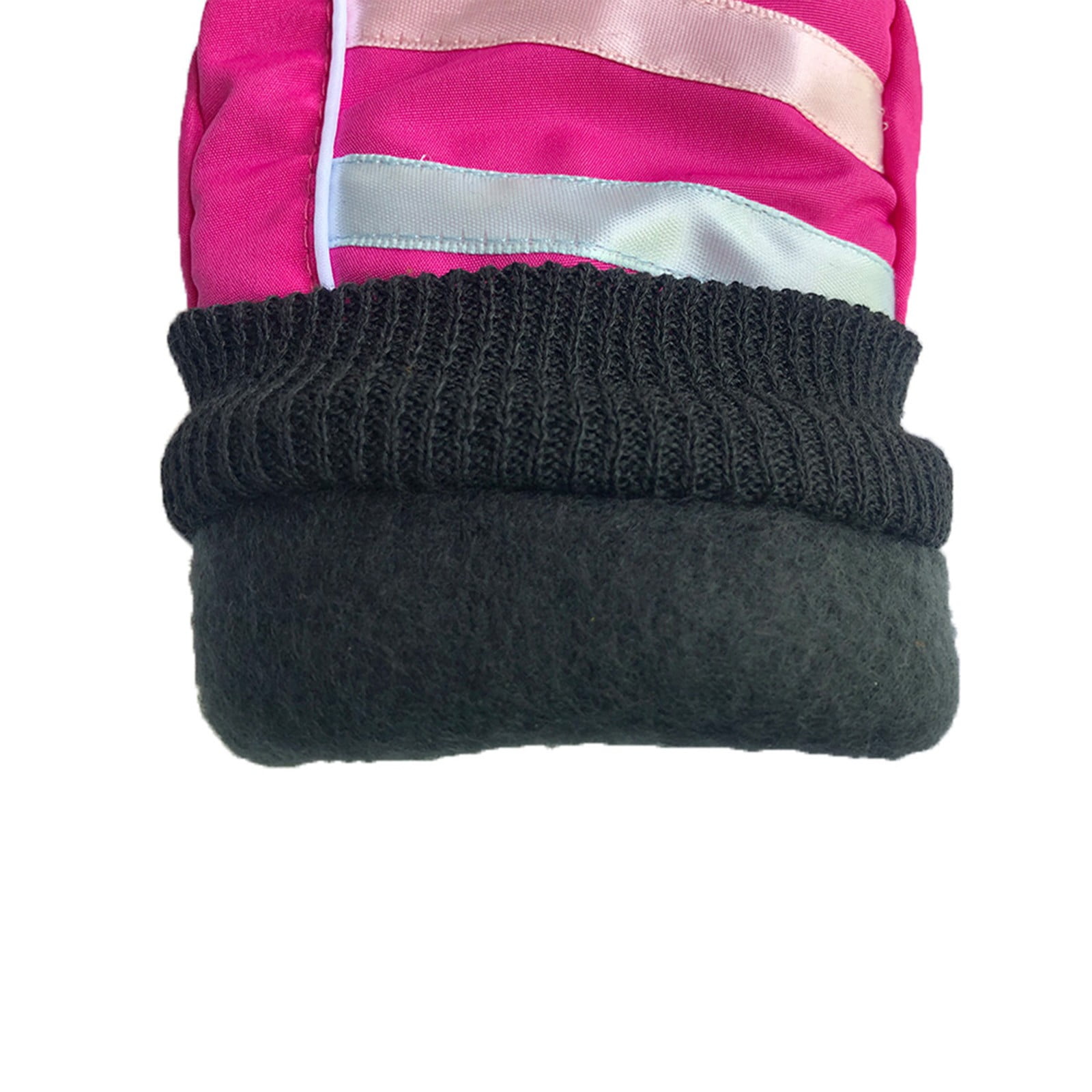 TAIAOJING Kids Winter Snow Ski Gloves Kids Winter Warm Windproof Cold Weather Outdoor Sports Gloves For Boys Girls Snow Gloves Ski Gloves One Size Z2 Hot Pink - Image 4