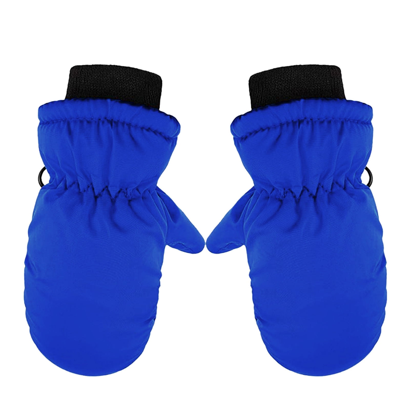 TAIAOJING Kids Winter Snow Ski Gloves Kids Winter Warm Windproof Cold Weather Outdoor Sports Gloves For Boys Girls Snow Gloves Ski Gloves One Size Z3 Blue - Image 1