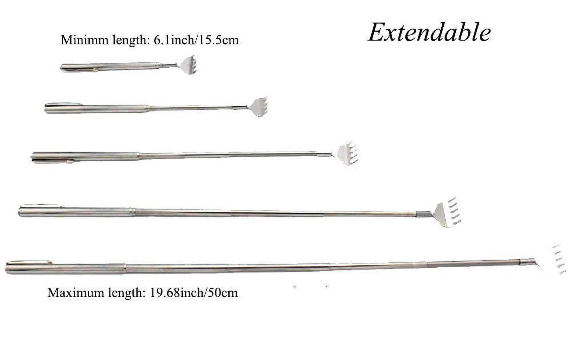Professional Telescopic Back Scratcher Stainless Steel Massager Extendable Pen Shape Body Massager - Image 4