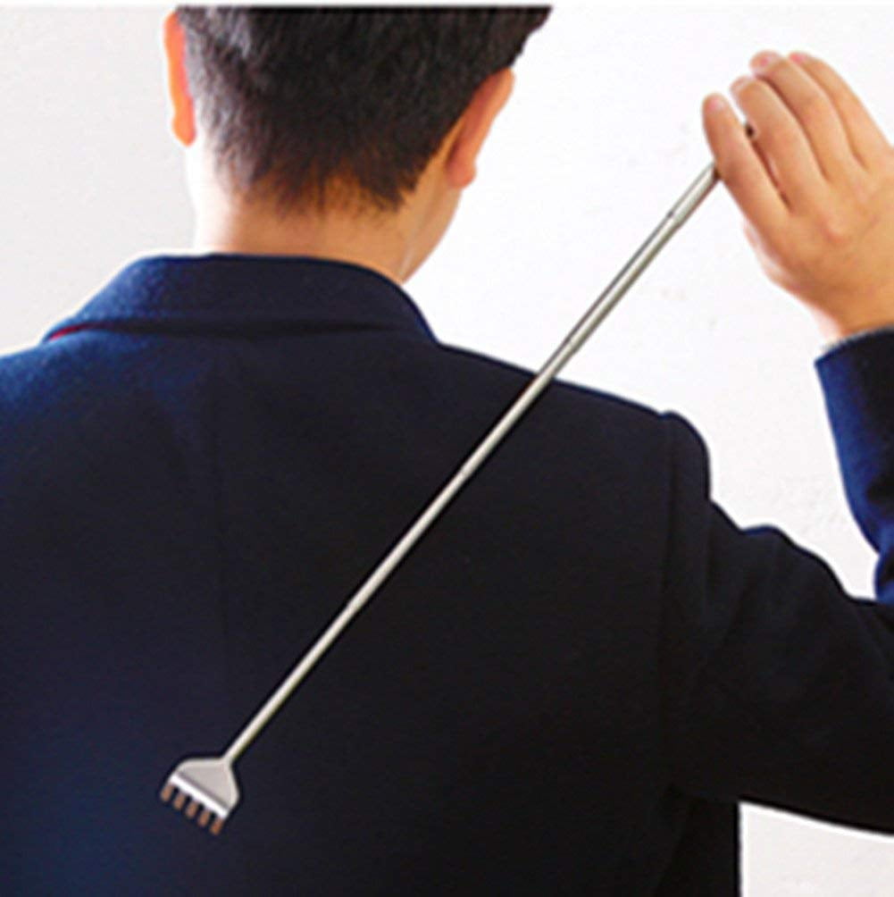 Professional Telescopic Back Scratcher Stainless Steel Massager Extendable Pen Shape Body Massager - Image 5