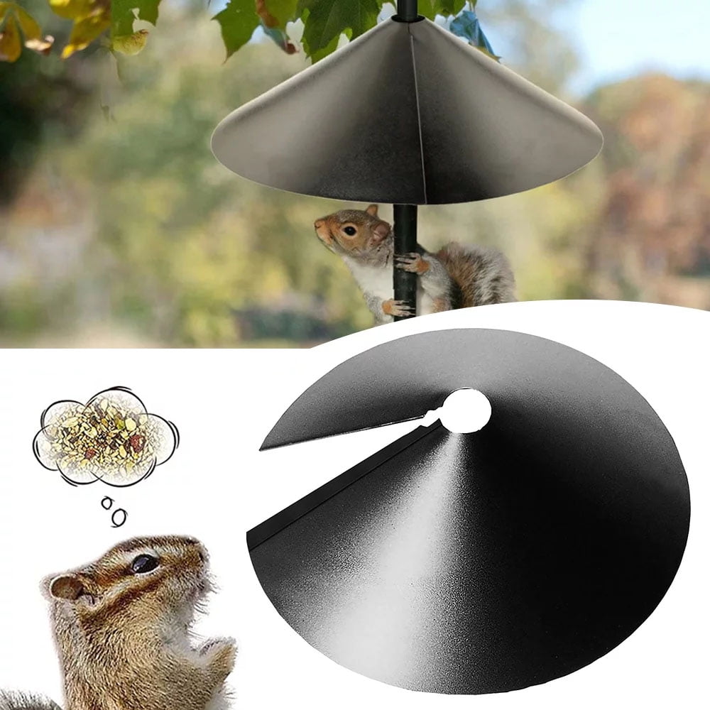 Squirrel Proof Baffle 鈥?12/14/16/18 Inches Wide Squirrel Protection for Bird Feeders 鈥?Anti-Rust Galvanized Steel Hangable Baffle, Protects Bird Houses from Squirrels 16