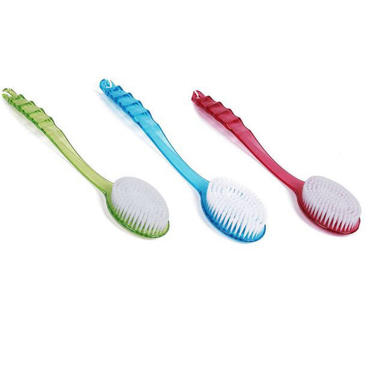 Warkul Long Handled Bath Shower Back Brush Body Scrubber Massager Skin Cleaning Tool Brush 2023 New Green - Image 3