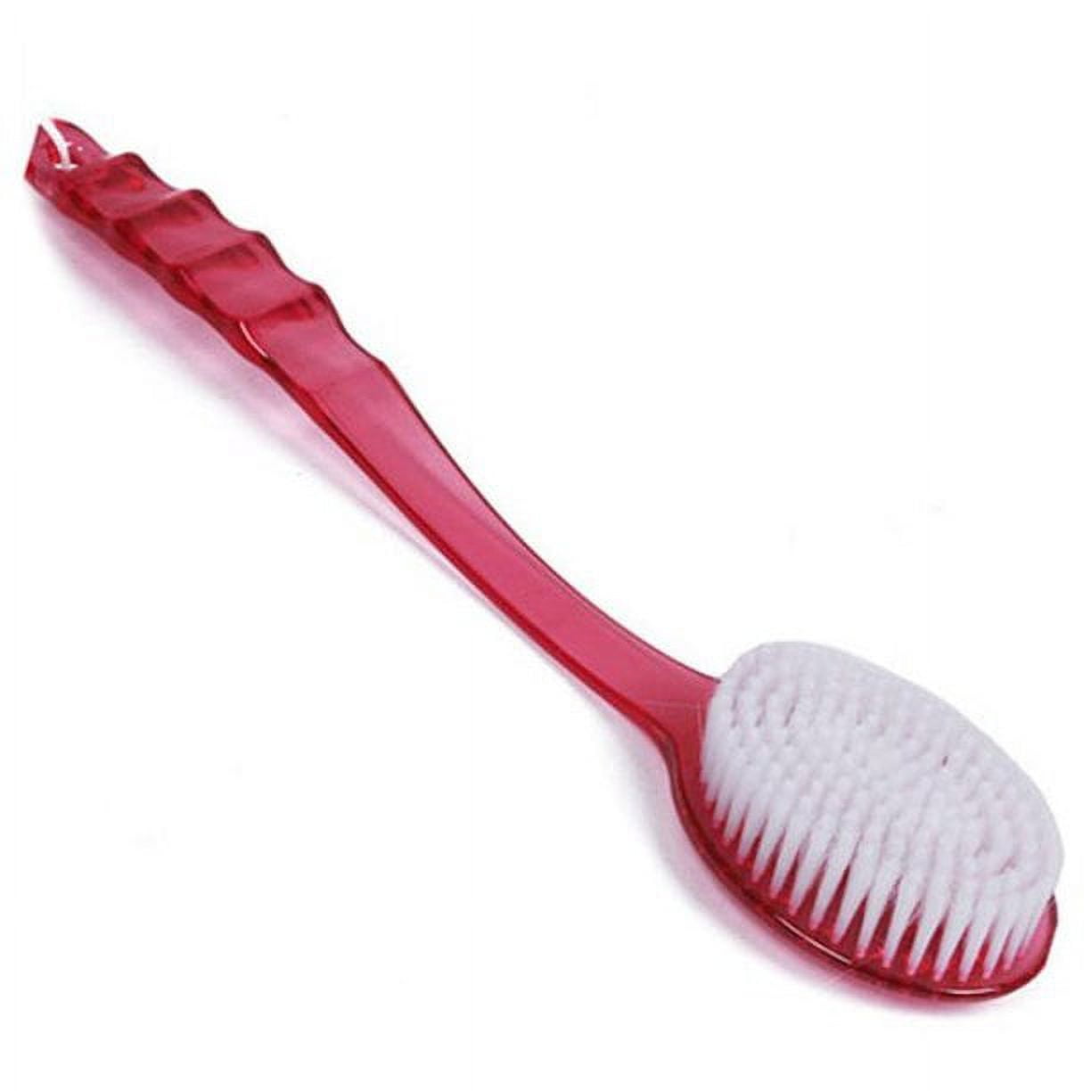 Warkul Long Handled Bath Shower Back Brush Body Scrubber Massager Skin Cleaning Tool Brush 2023 New Rose Red - Image 1